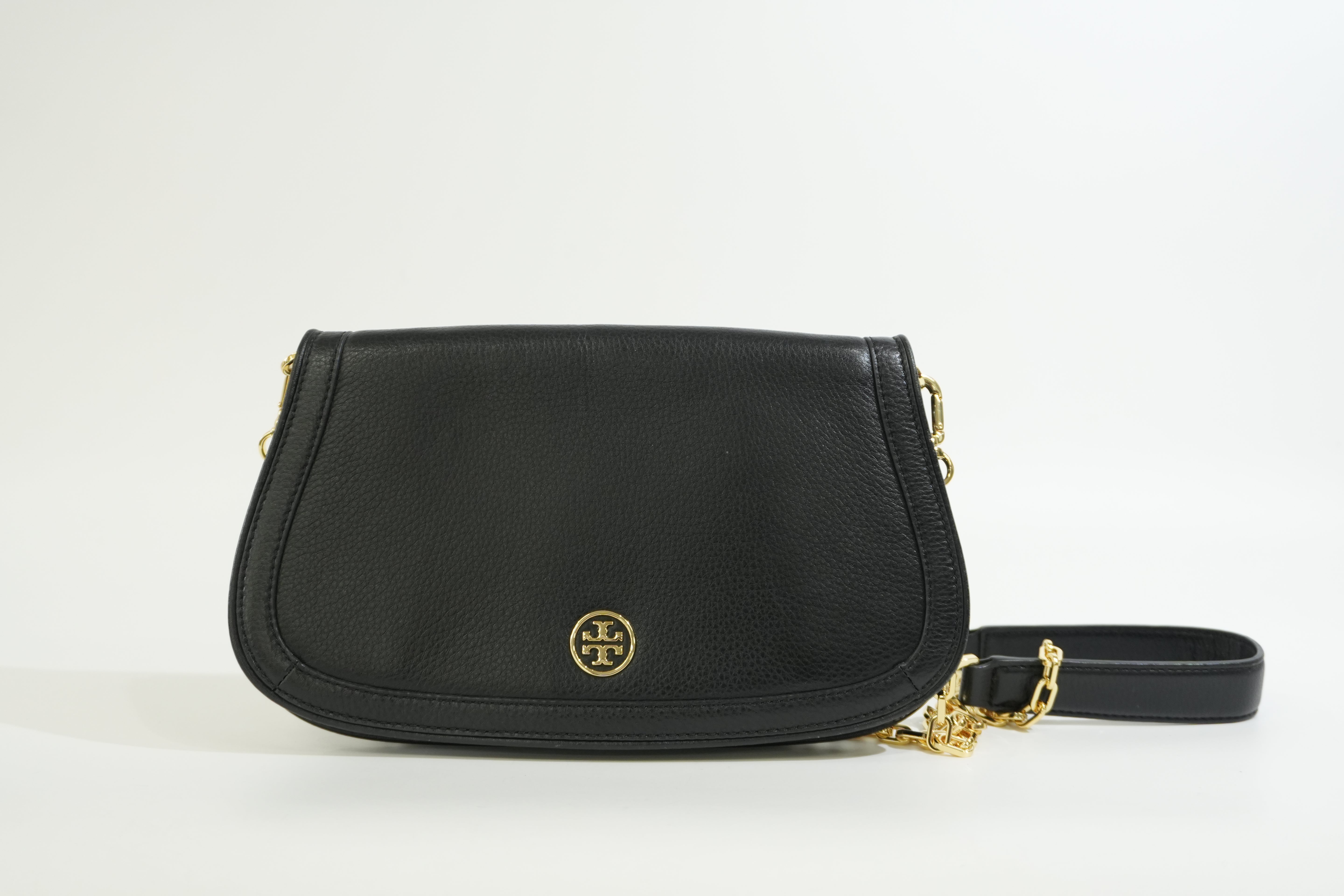 Pre-owned Tory Burch Chain Shoulder Bag Black