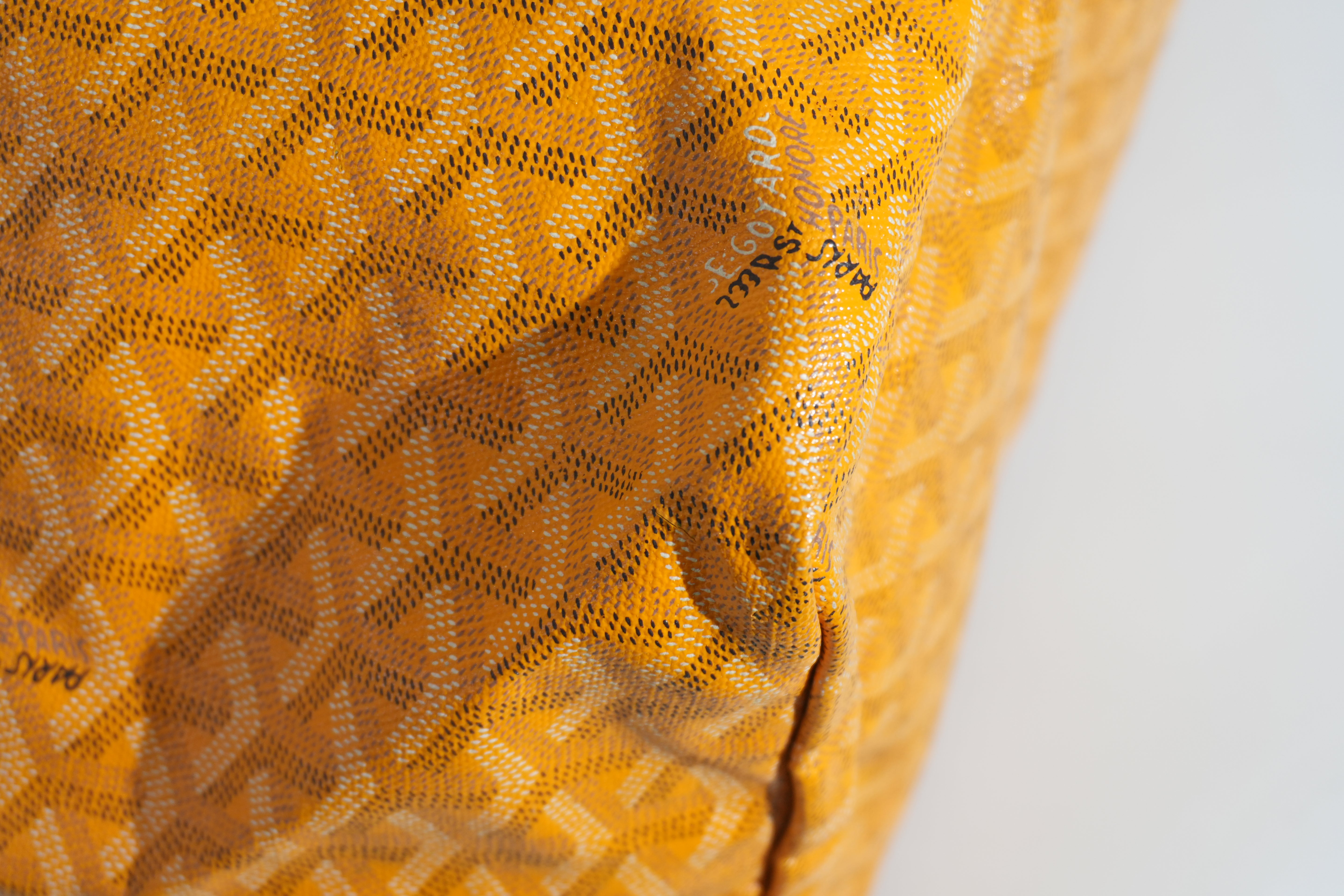 Pre-owned Goyard Saint Louis GM Tote Bag Yellow