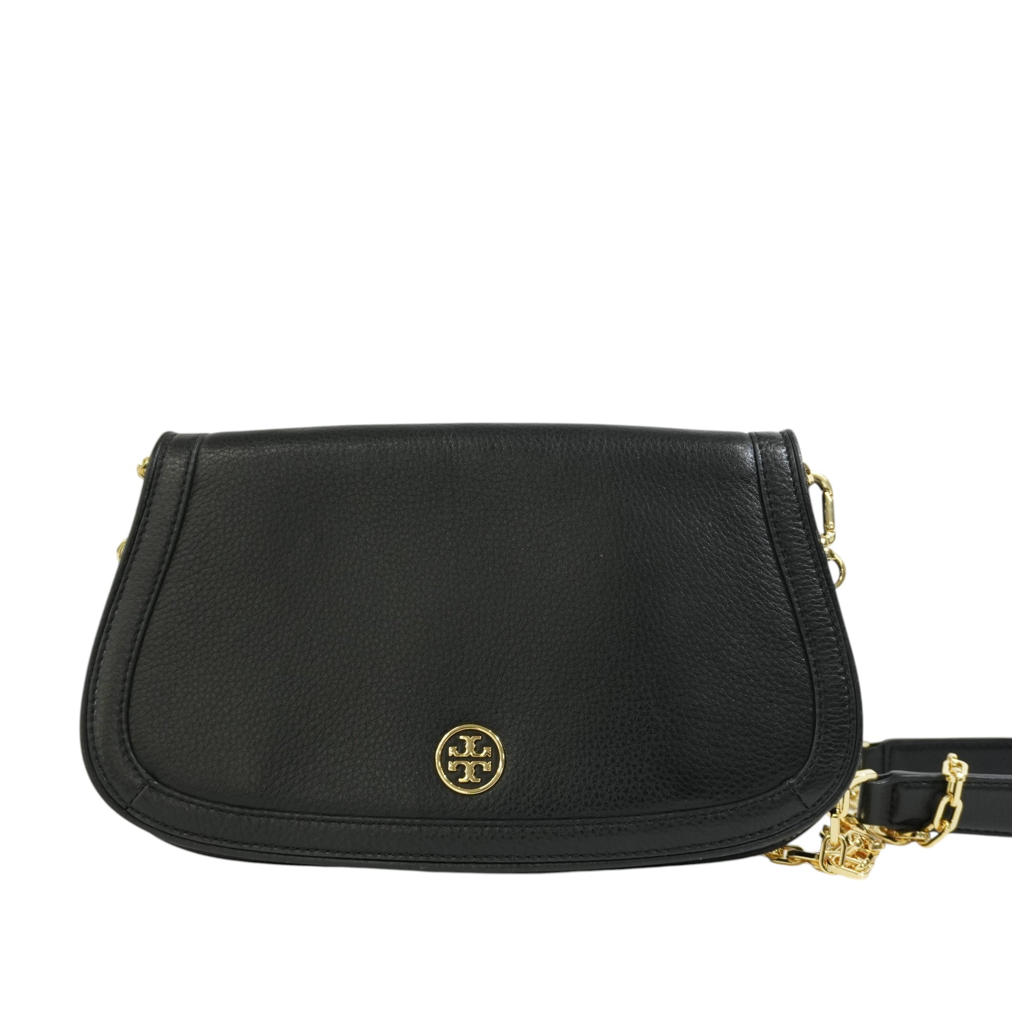 Pre-owned Tory Burch Chain Shoulder Bag Black