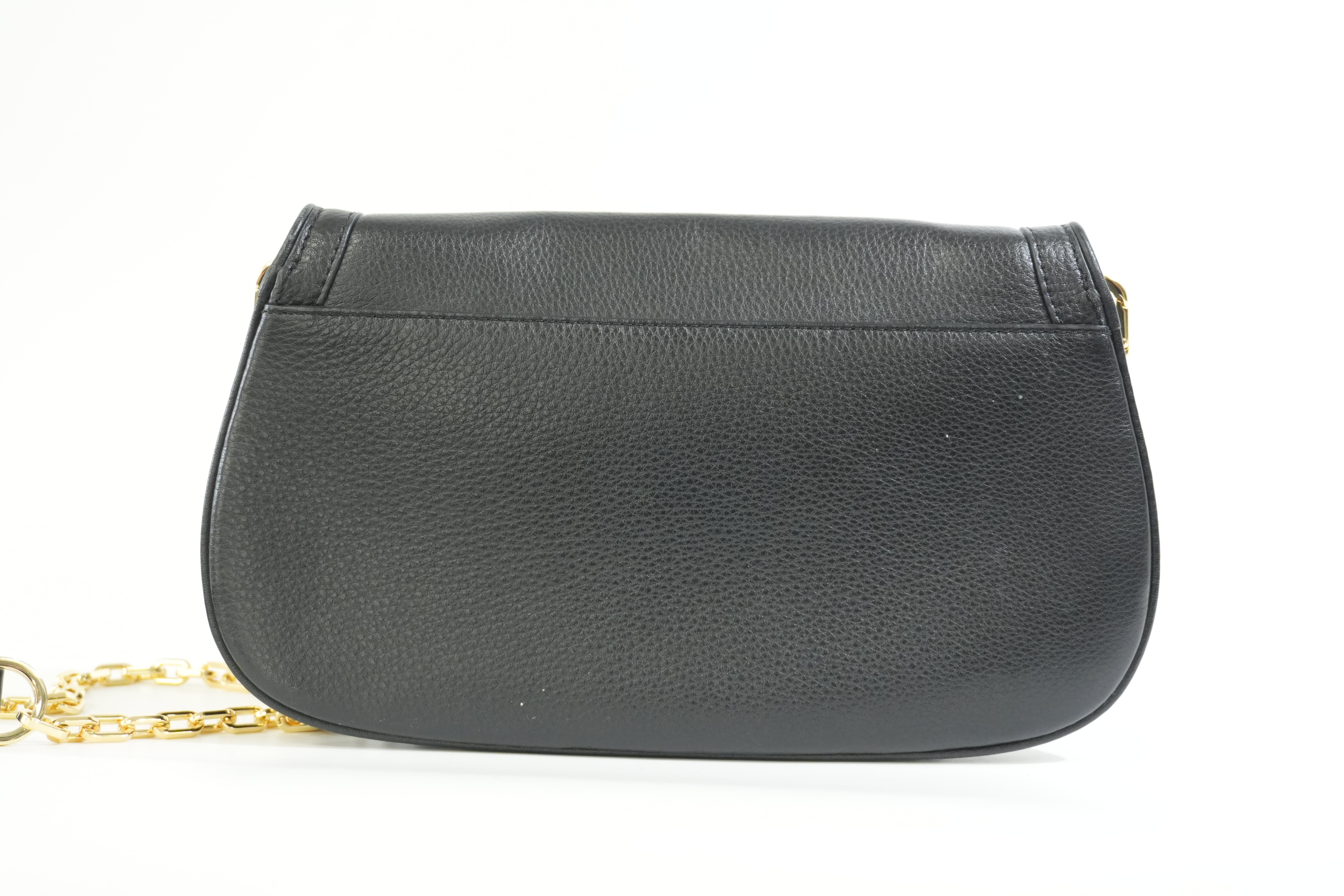 Pre-owned Tory Burch Chain Shoulder Bag Black