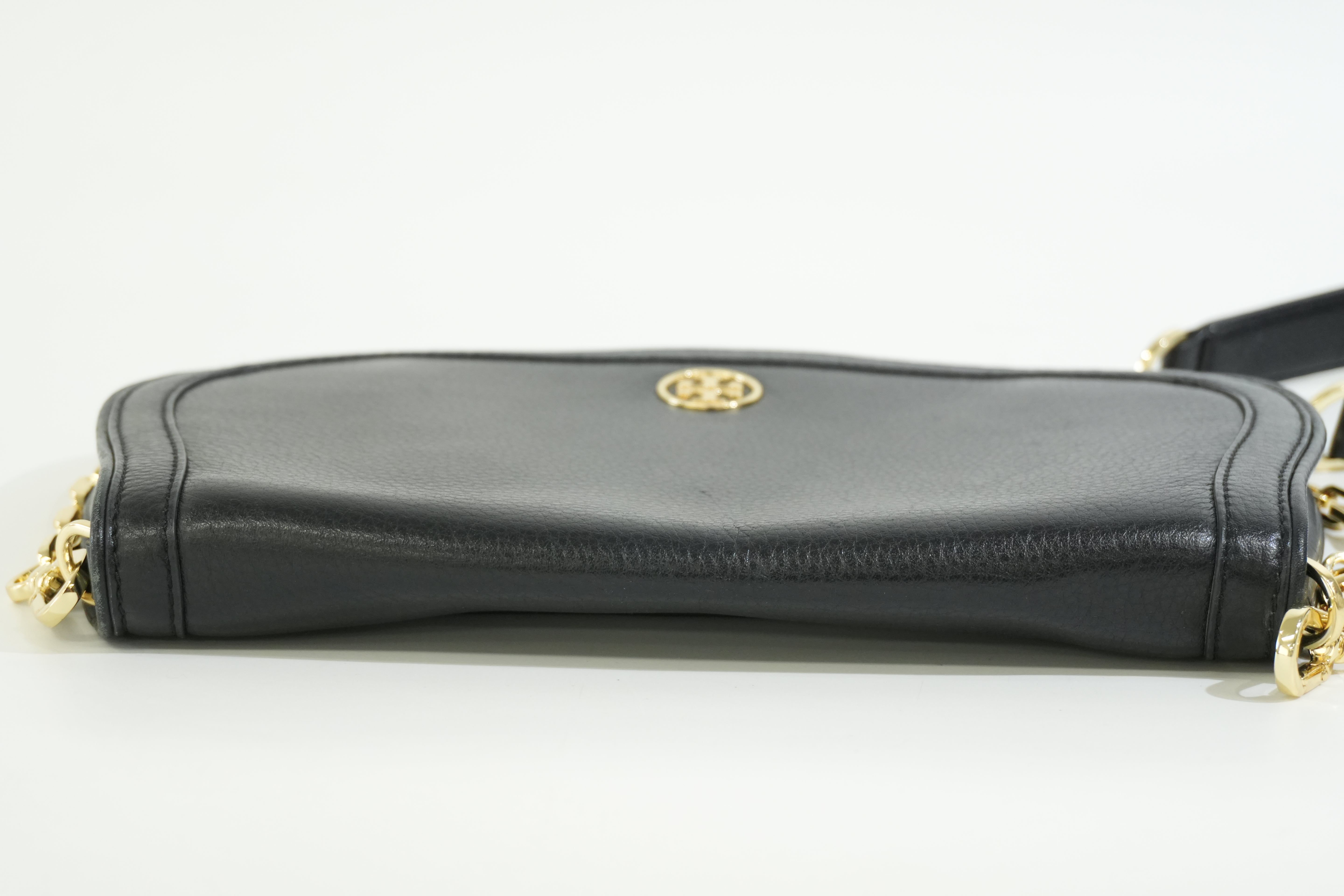 Pre-owned Tory Burch Chain Shoulder Bag Black