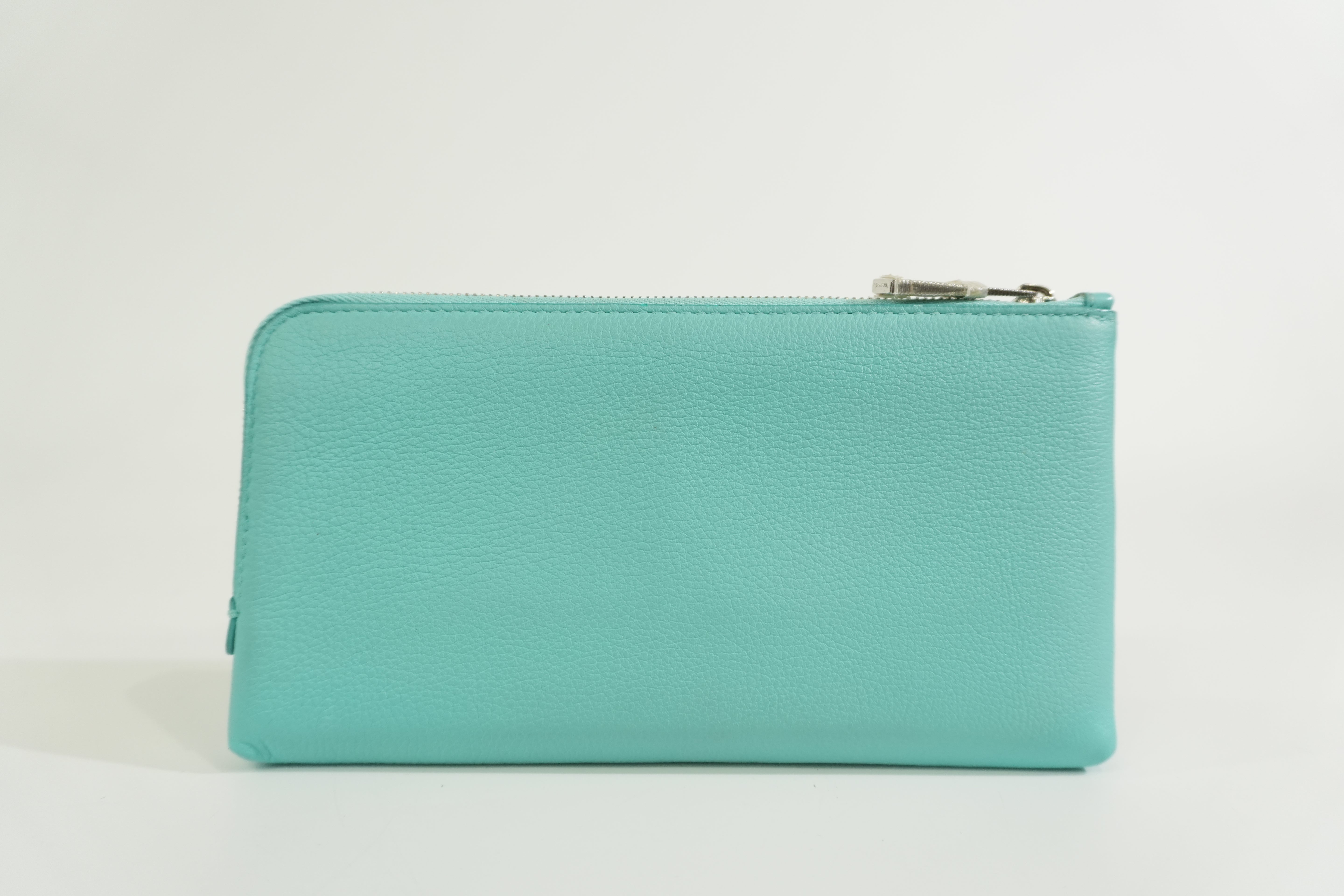 Pre-owned Tiffany & Co. Zippy Wallet Green