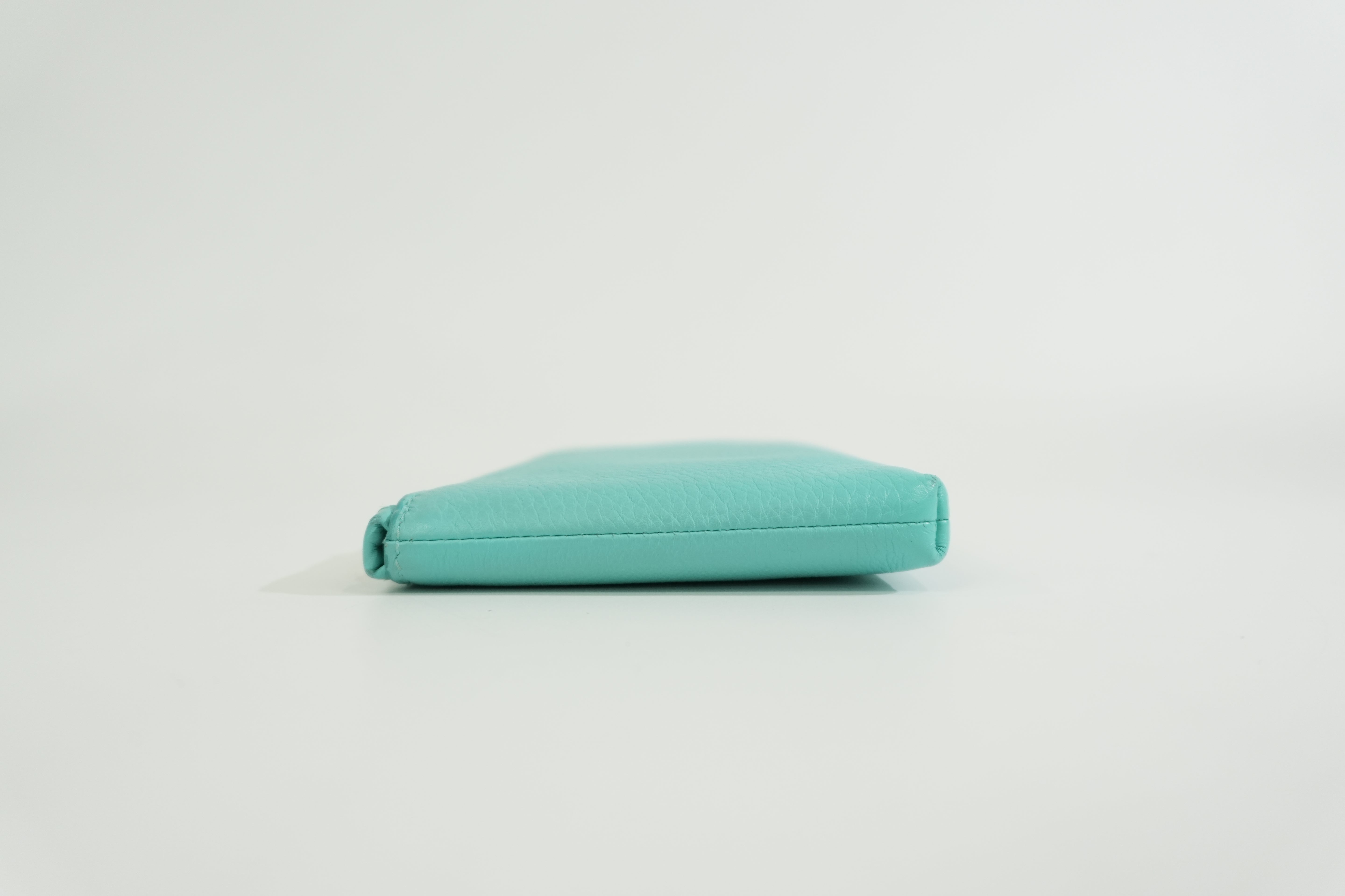 Pre-owned Tiffany & Co. Zippy Wallet Green