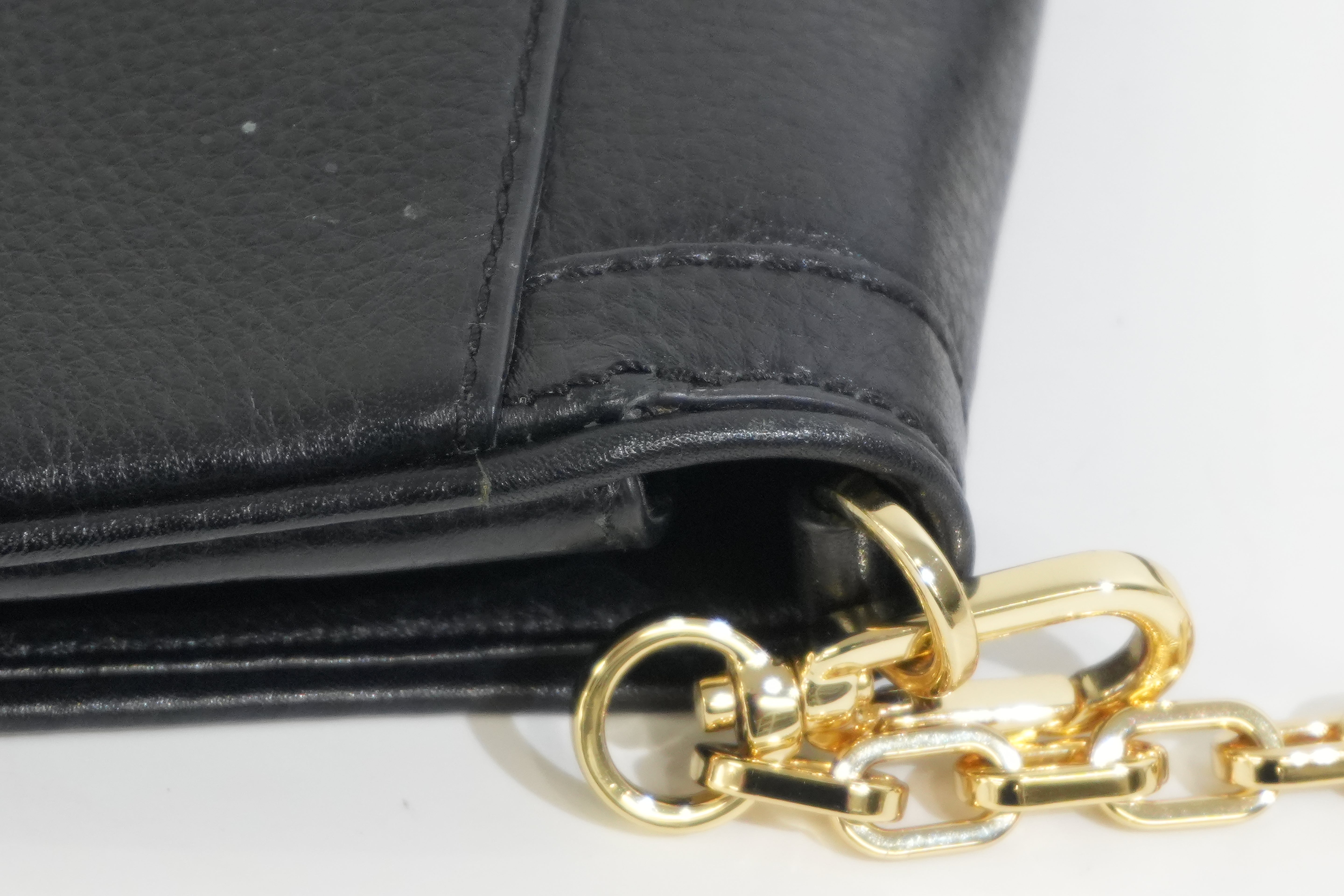 Pre-owned Tory Burch Chain Shoulder Bag Black