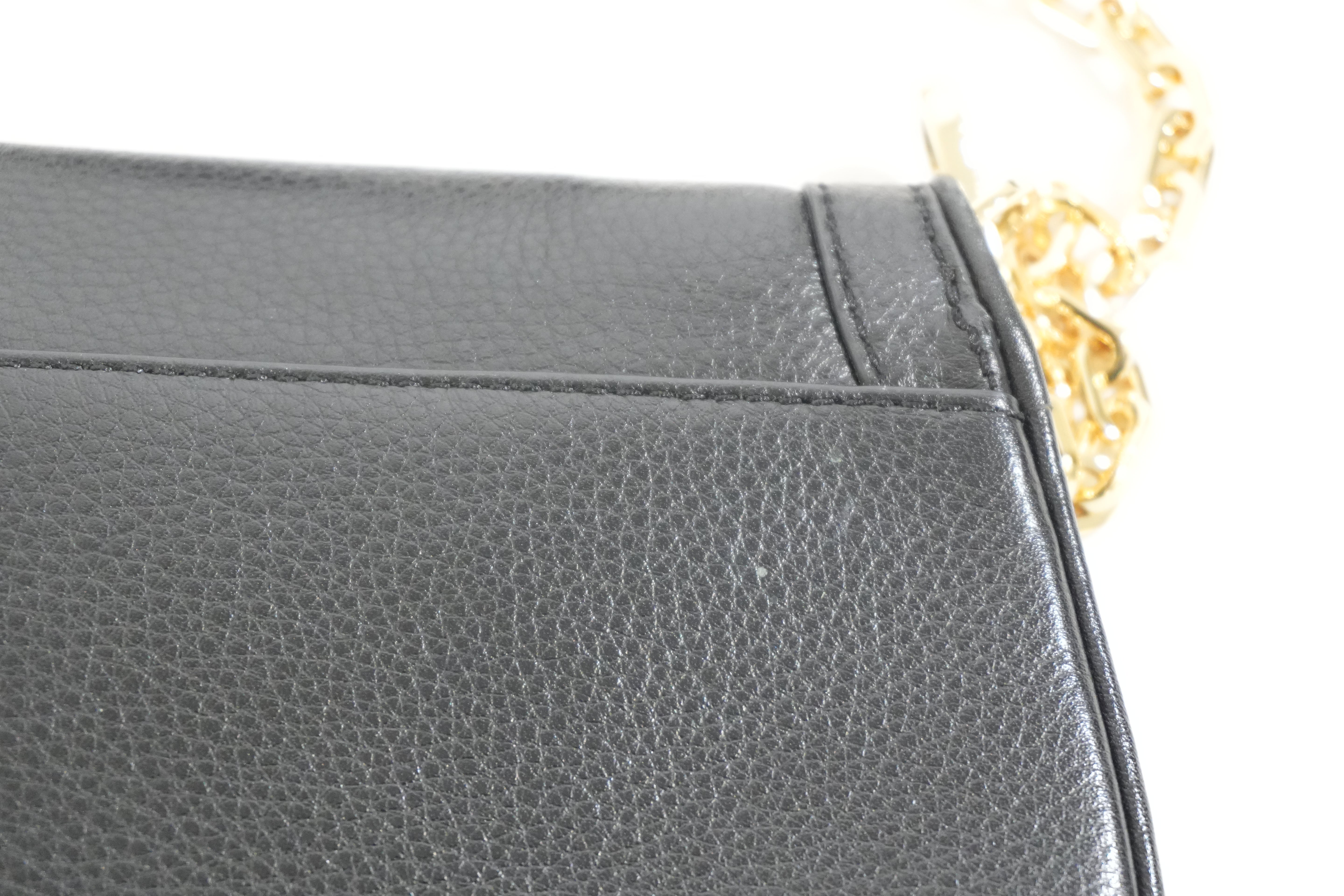 Pre-owned Tory Burch Chain Shoulder Bag Black