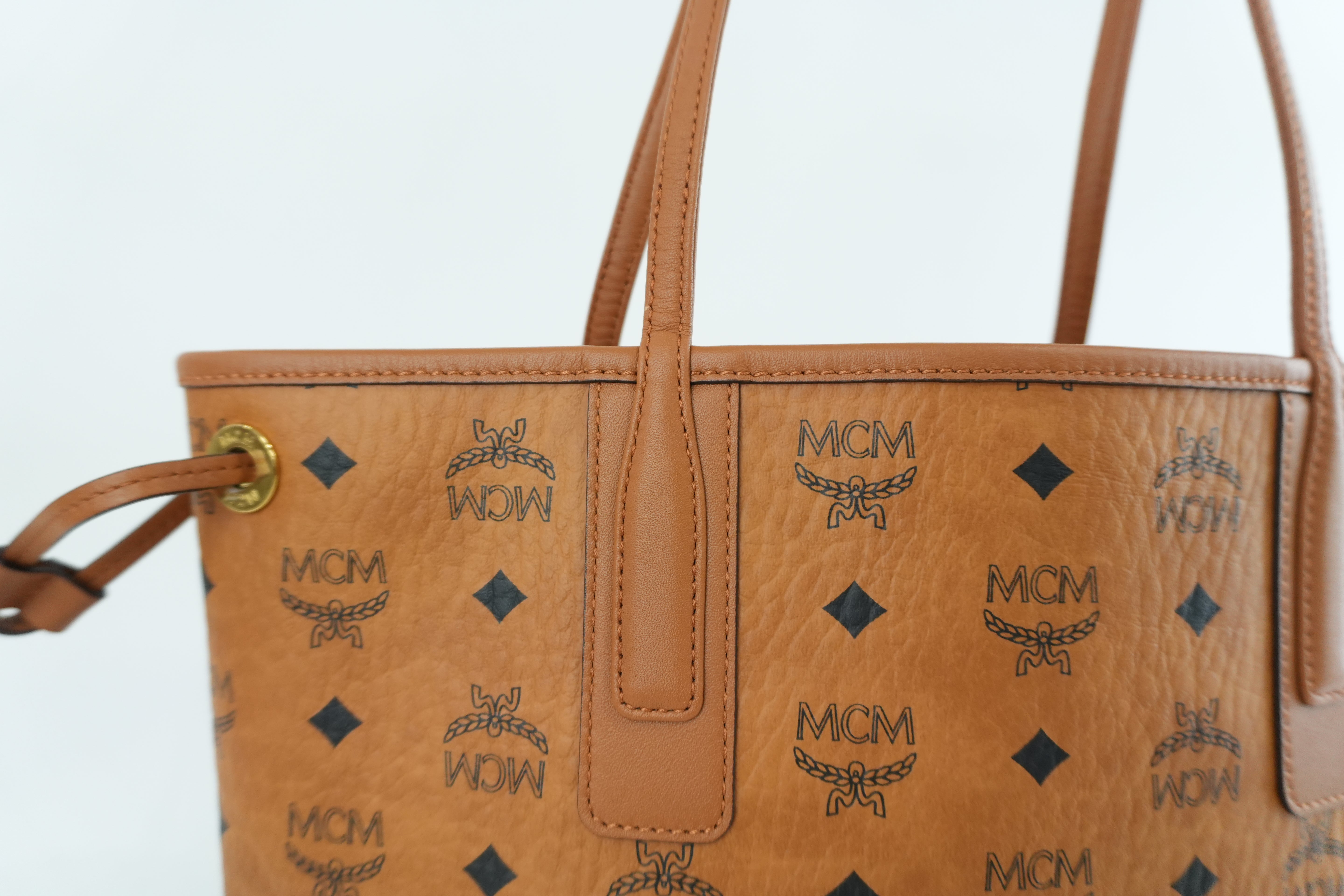 MCM Tote Bag Cognac Used