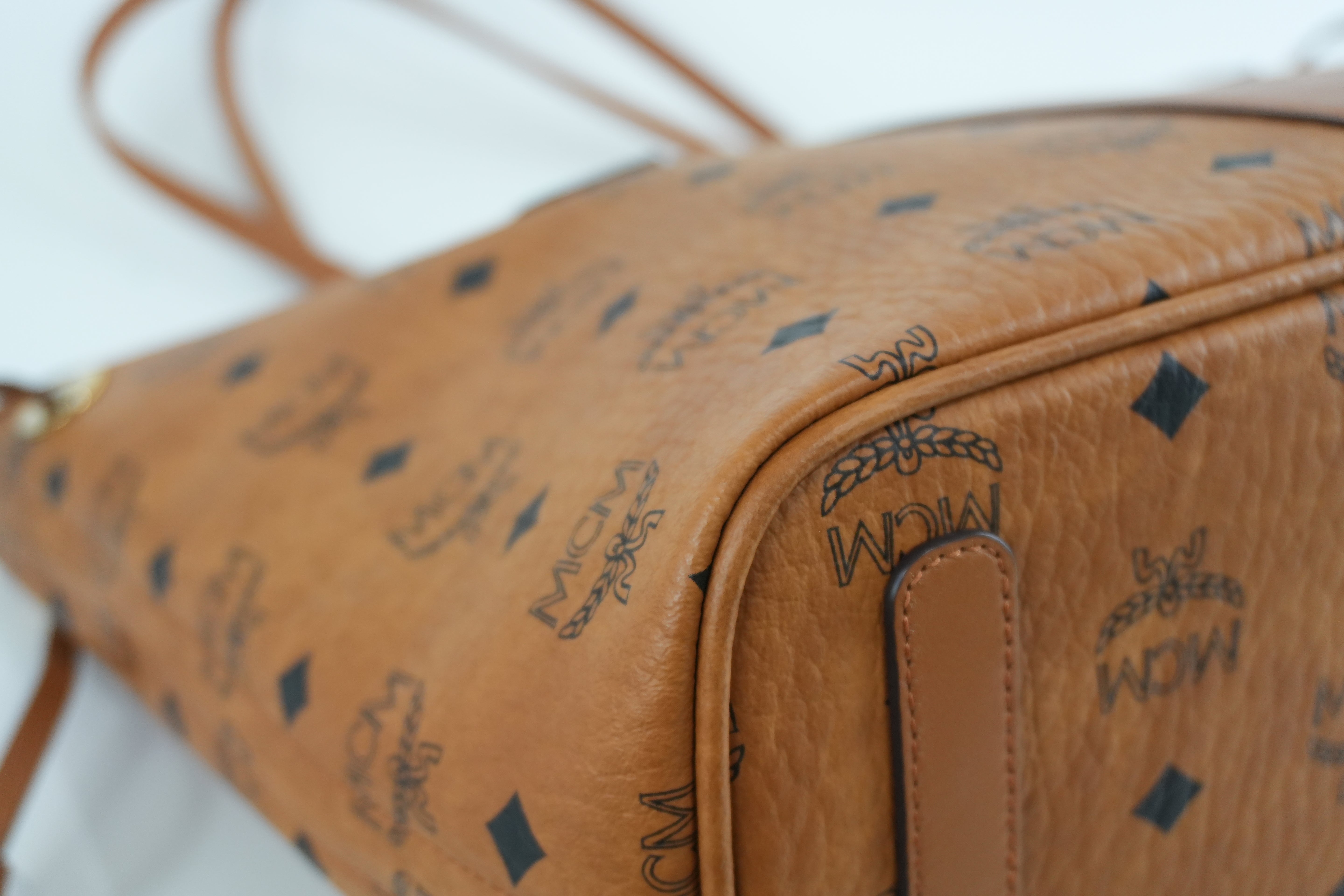 MCM Tote Bag Cognac Used