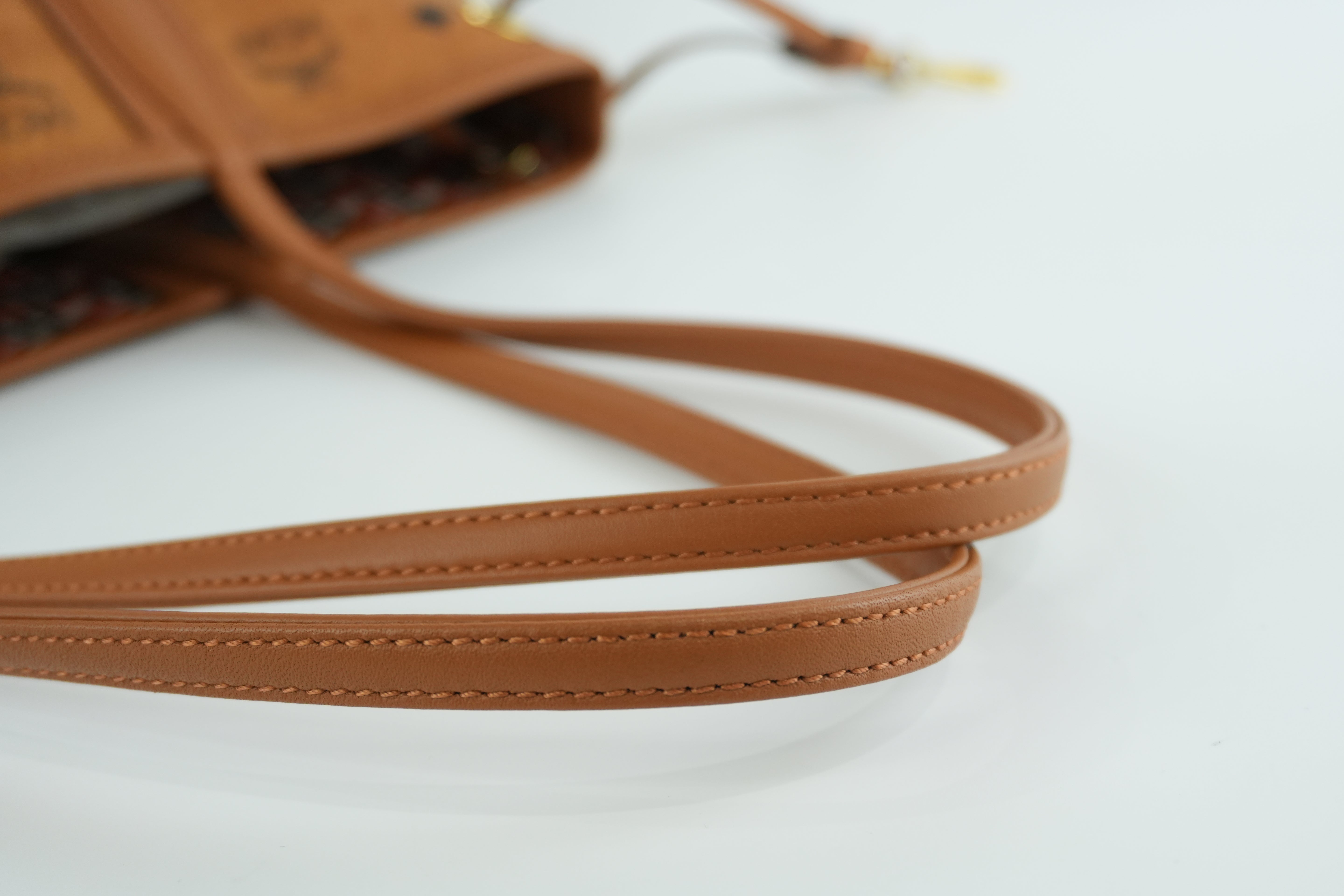 MCM Tote Bag Cognac Used