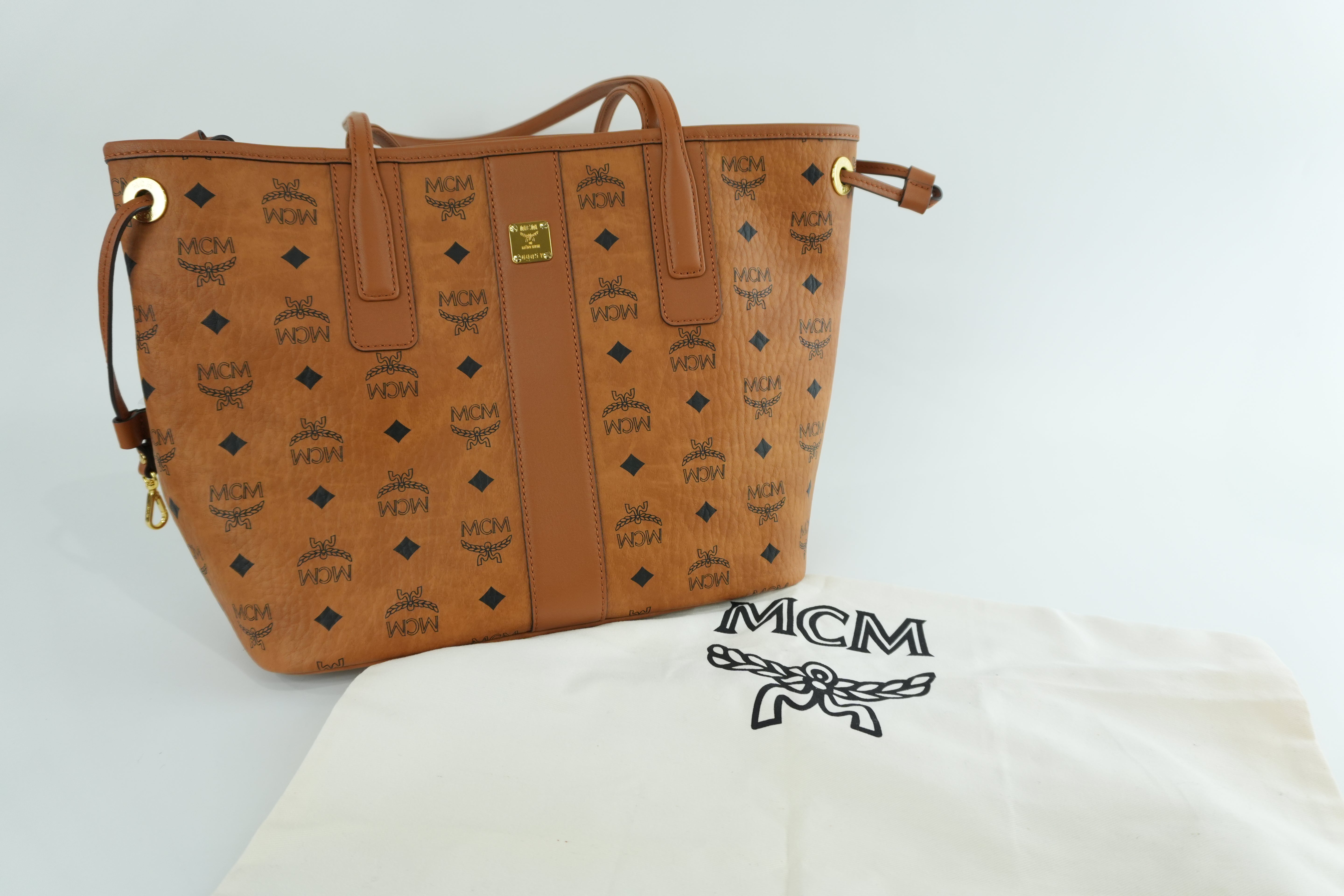 MCM Tote Bag Cognac Used