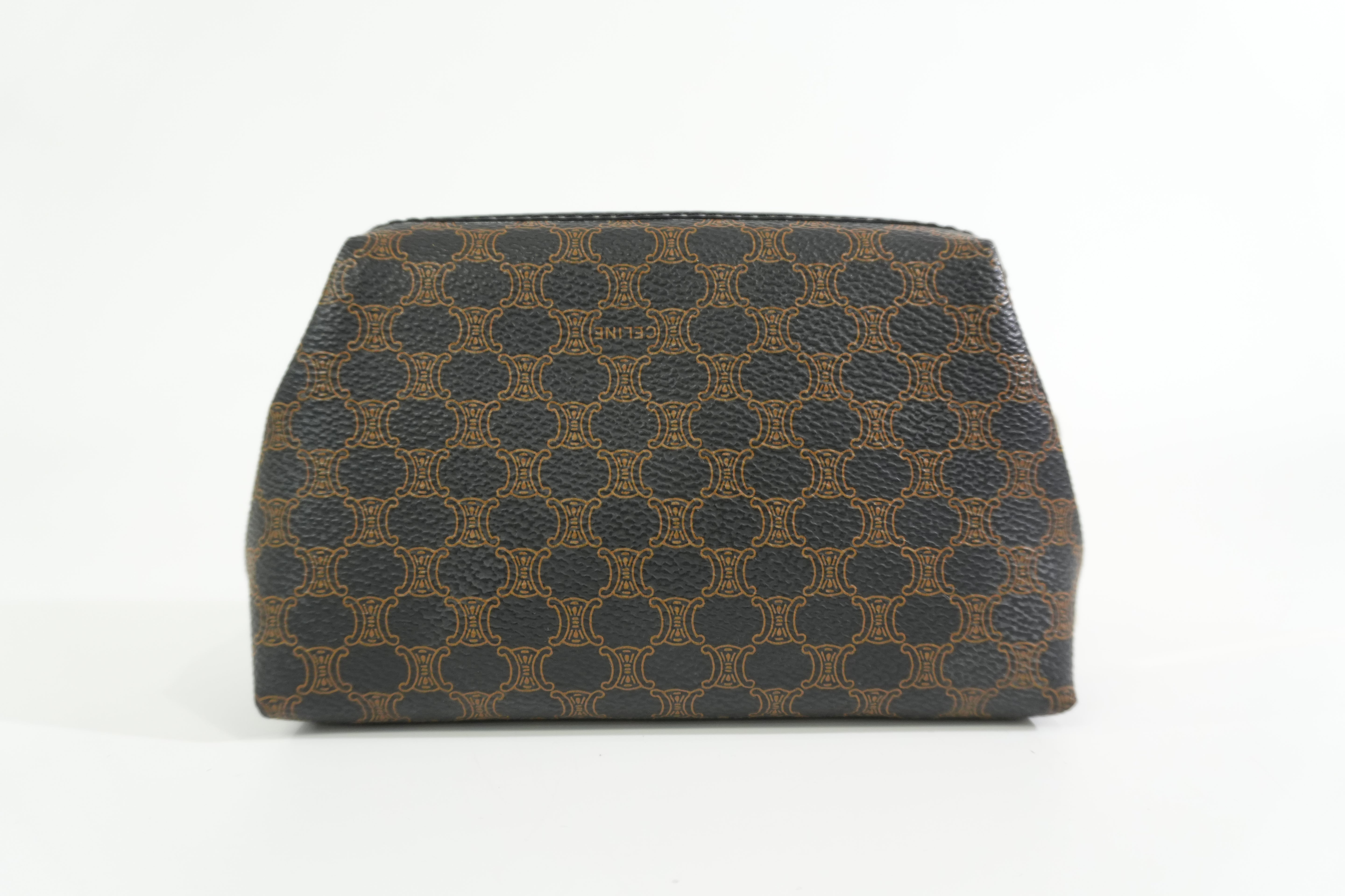 Pre-owned Celine Macadam Pouch Black