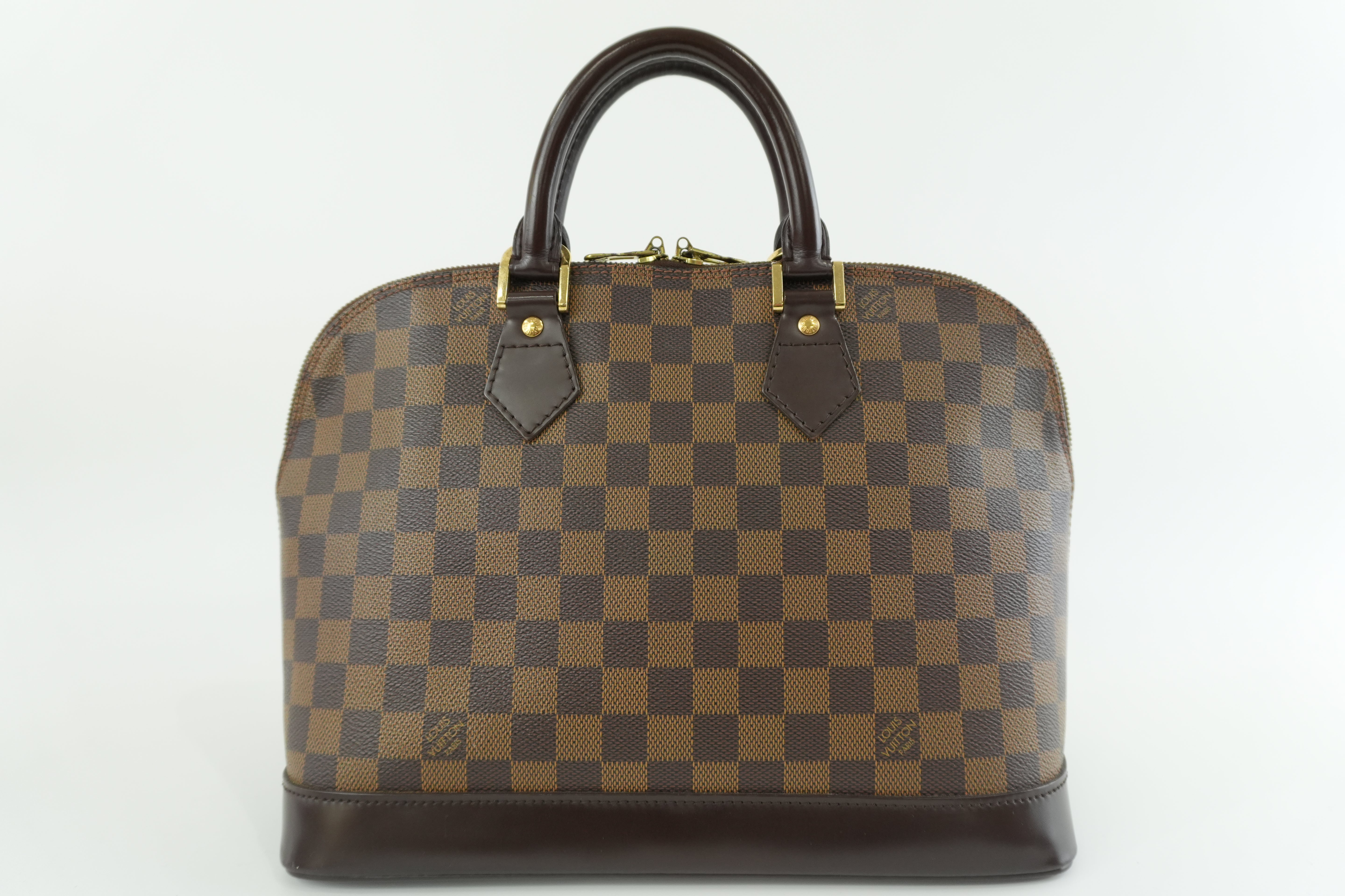 Louis Vuitton Damier Ebene Alma PM Handbag Used