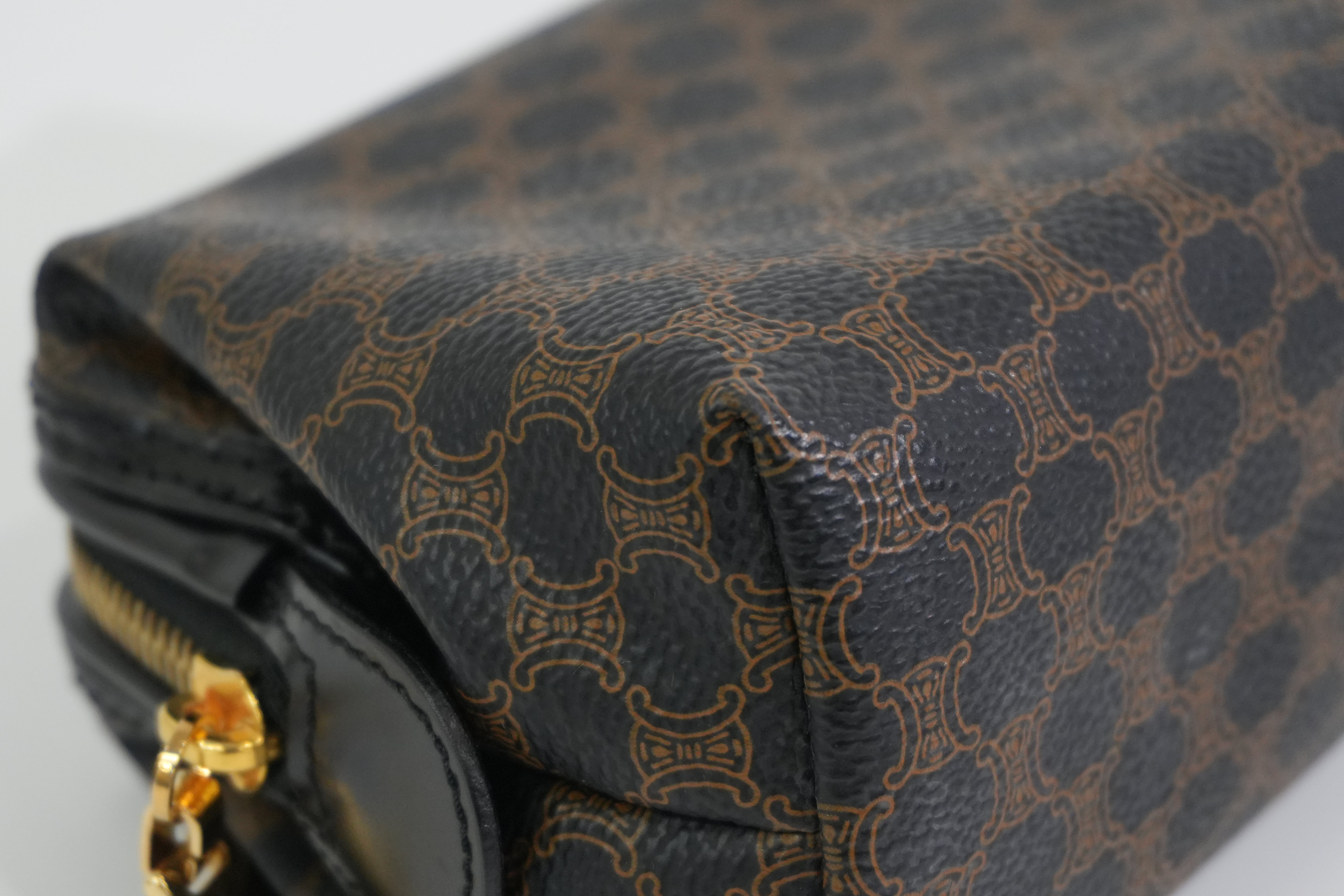 Pre-owned Celine Macadam Pouch Black