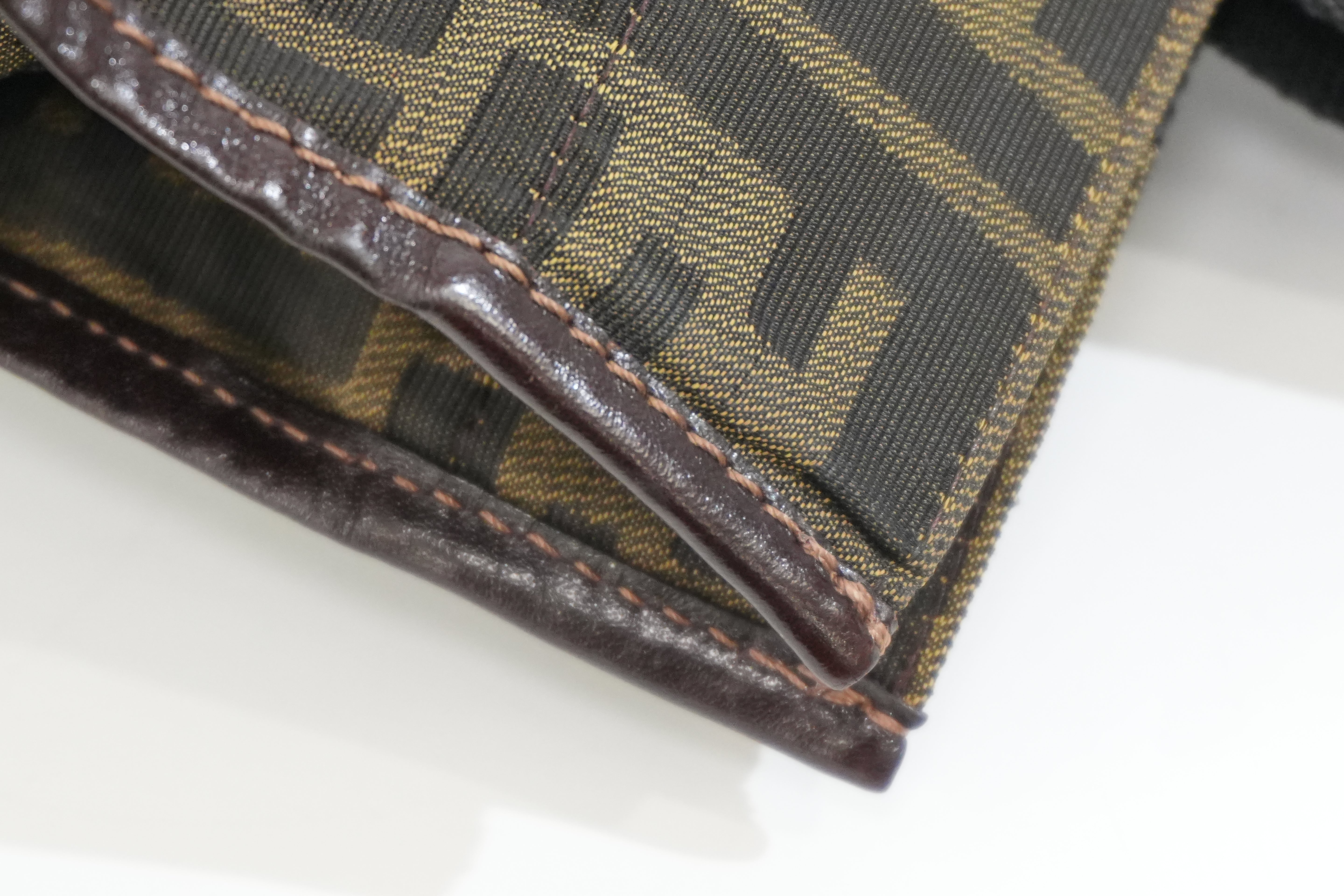 Pre-owned Fendi Zucca Small Tote Bag Brown