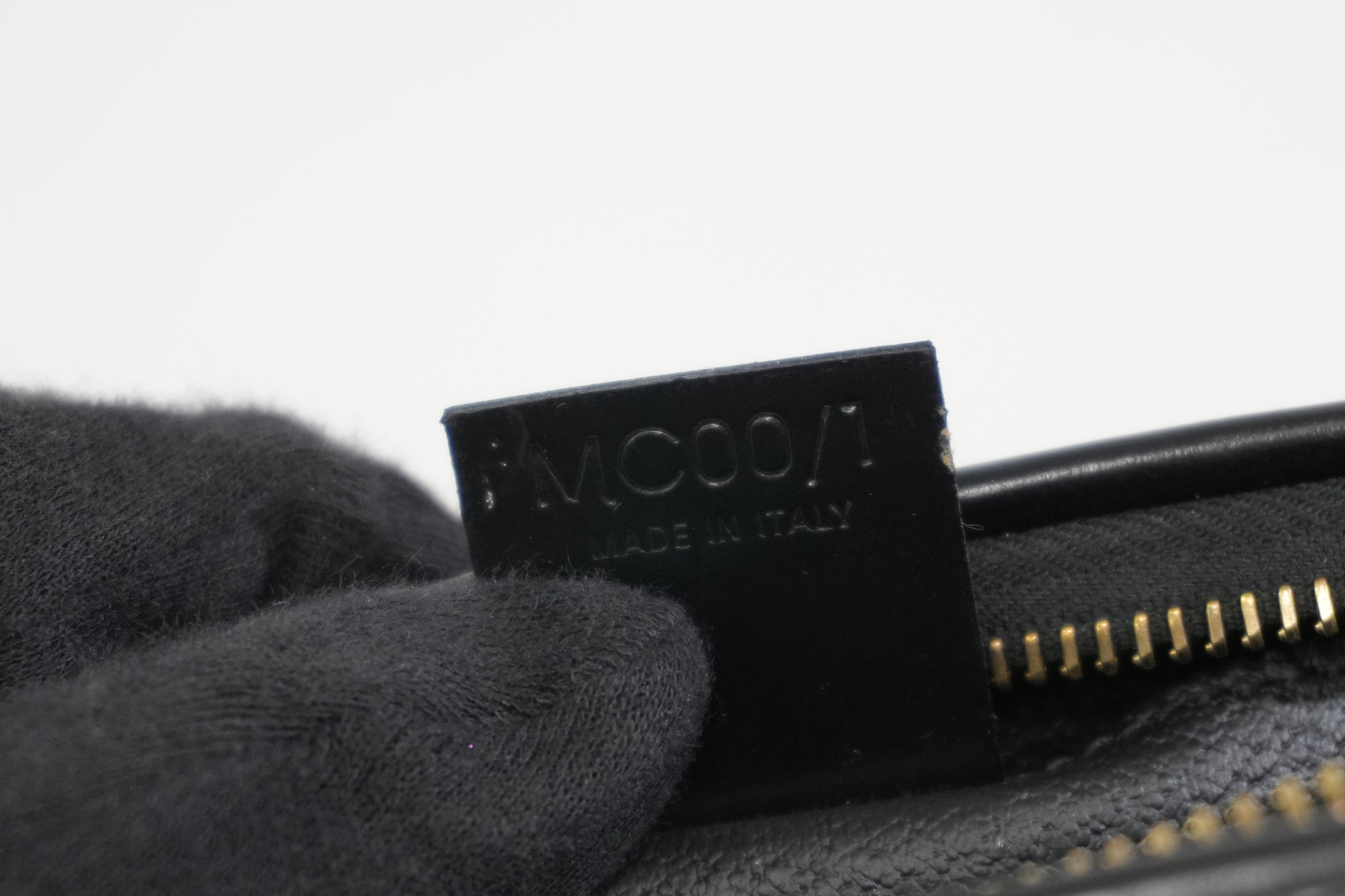 Pre-owned Celine Macadam Pouch Black