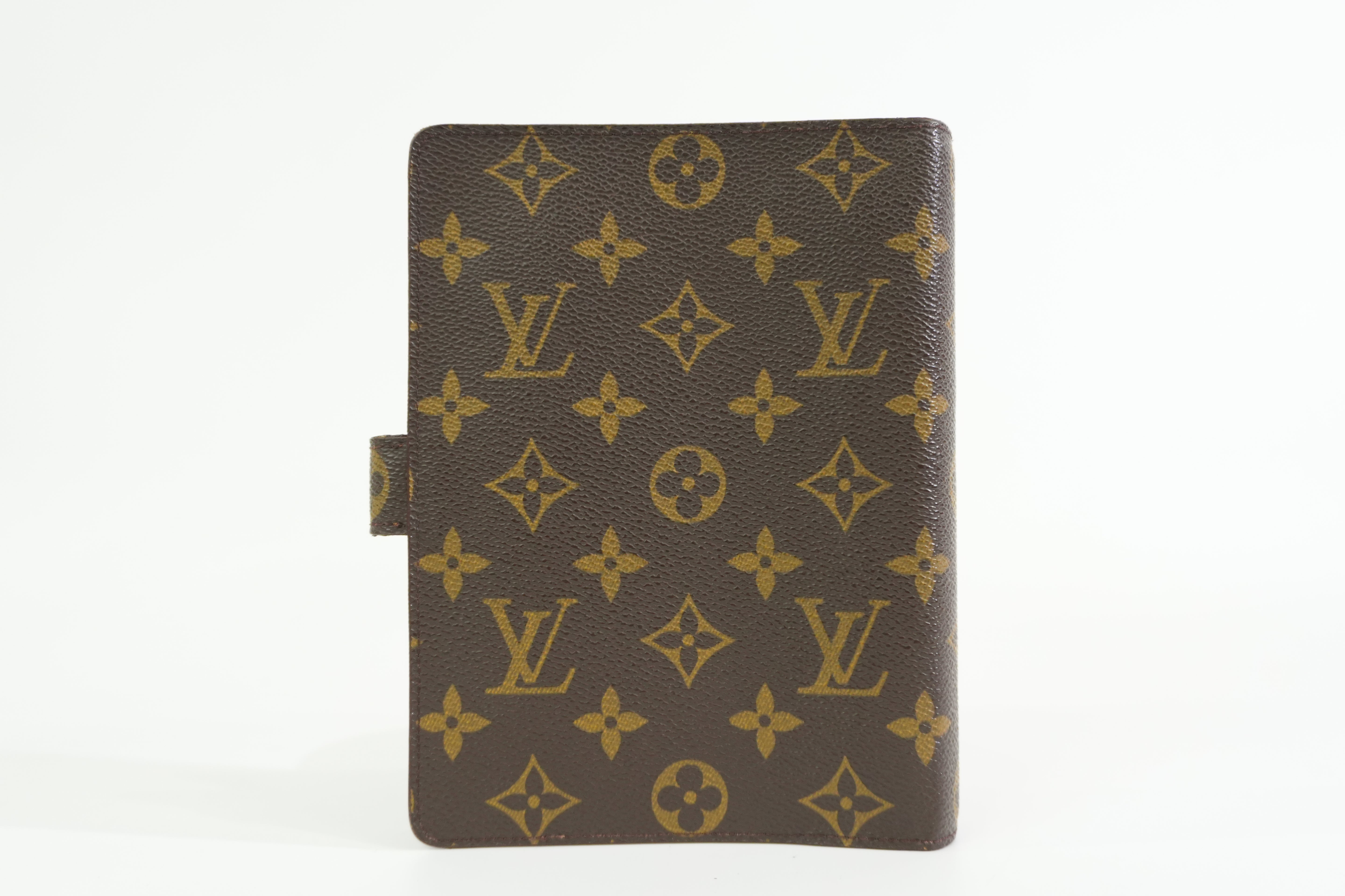 Pre-owned Louis Vuitton Monogram Agenda MM Cover