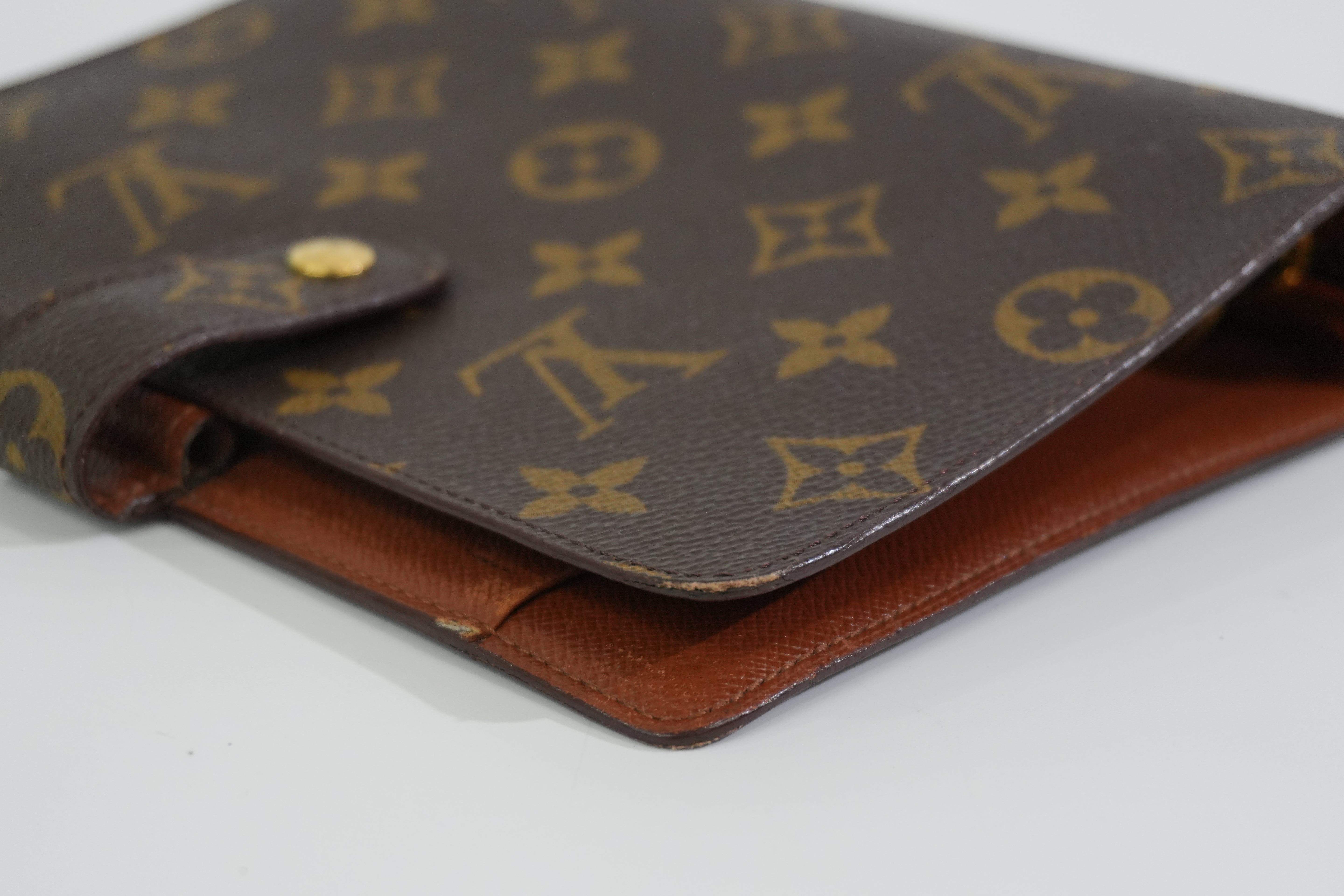 Pre-owned Louis Vuitton Monogram Agenda MM Cover