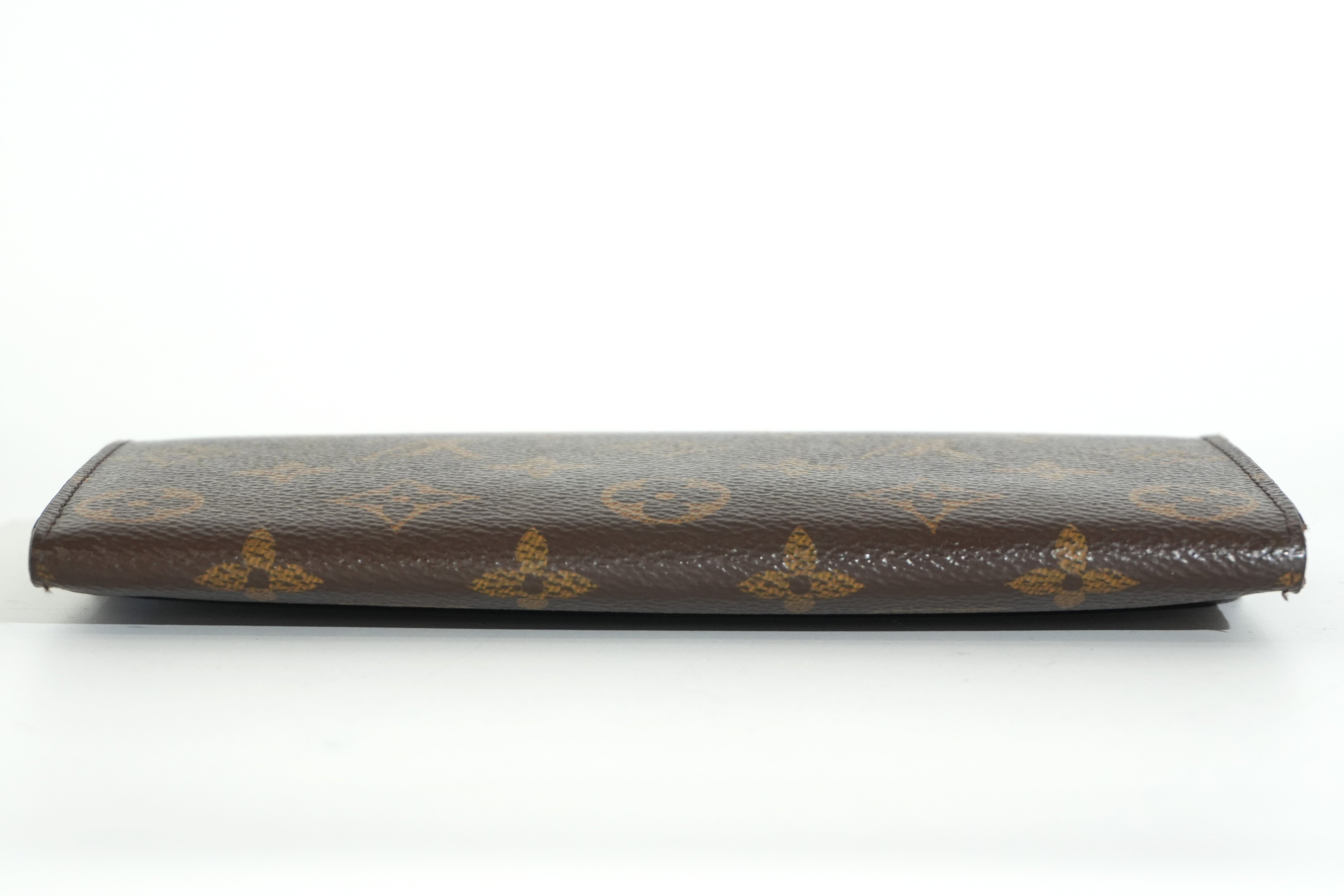 Pre-owned Louis Vuitton Monogram Emily Wallet Pink