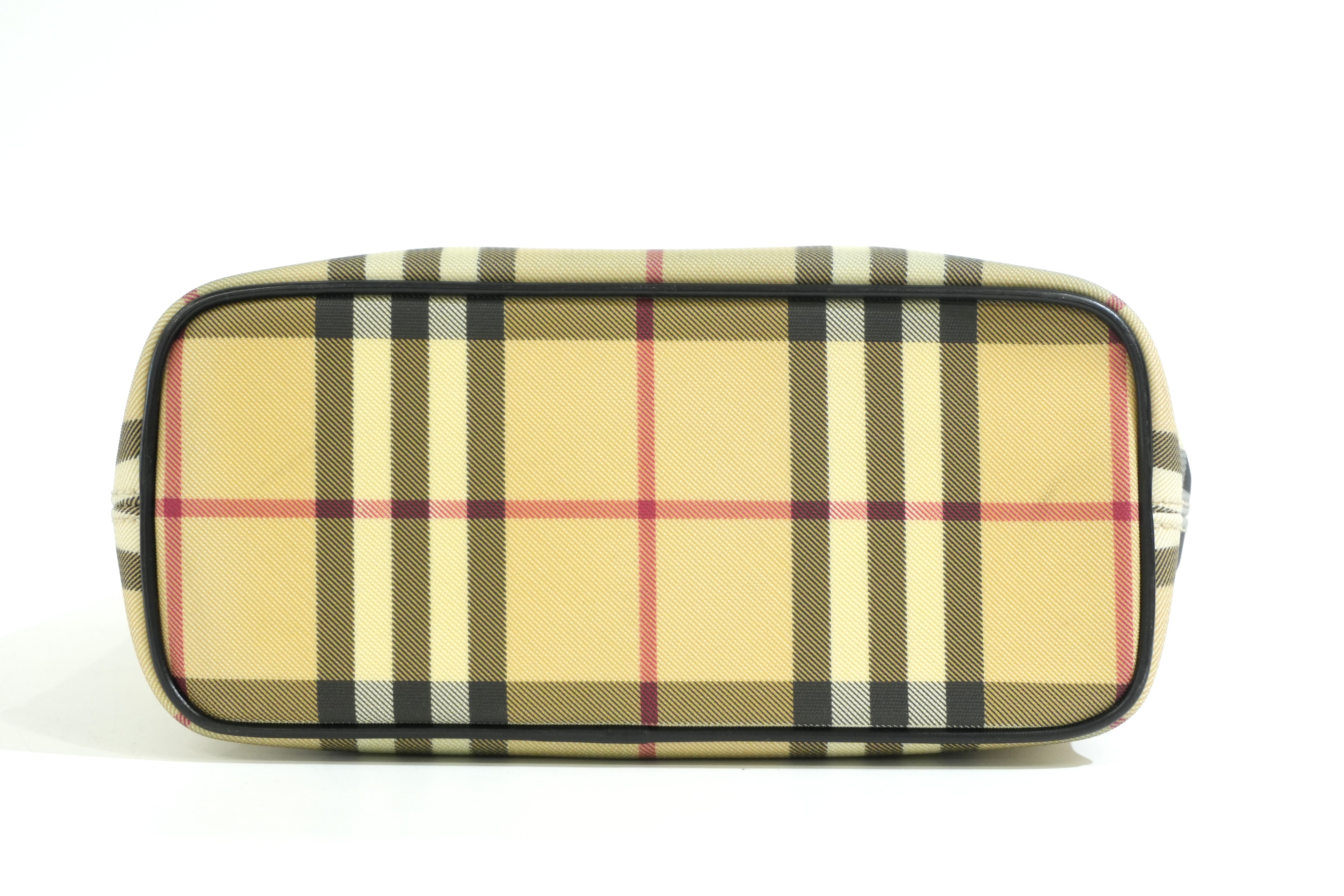 Pre-owned Burberry Nova Check Handbag Beige