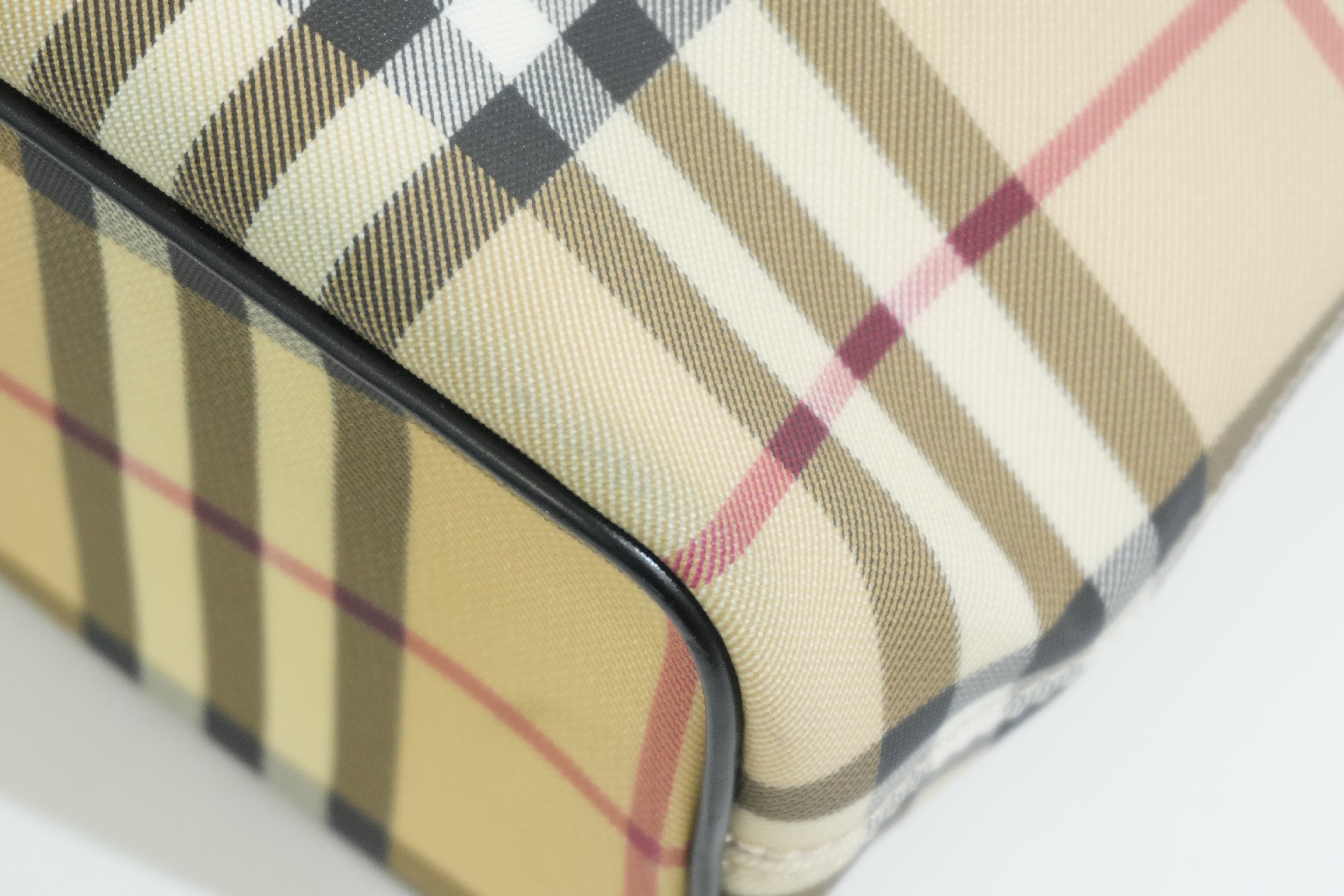 Pre-owned Burberry Nova Check Handbag Beige