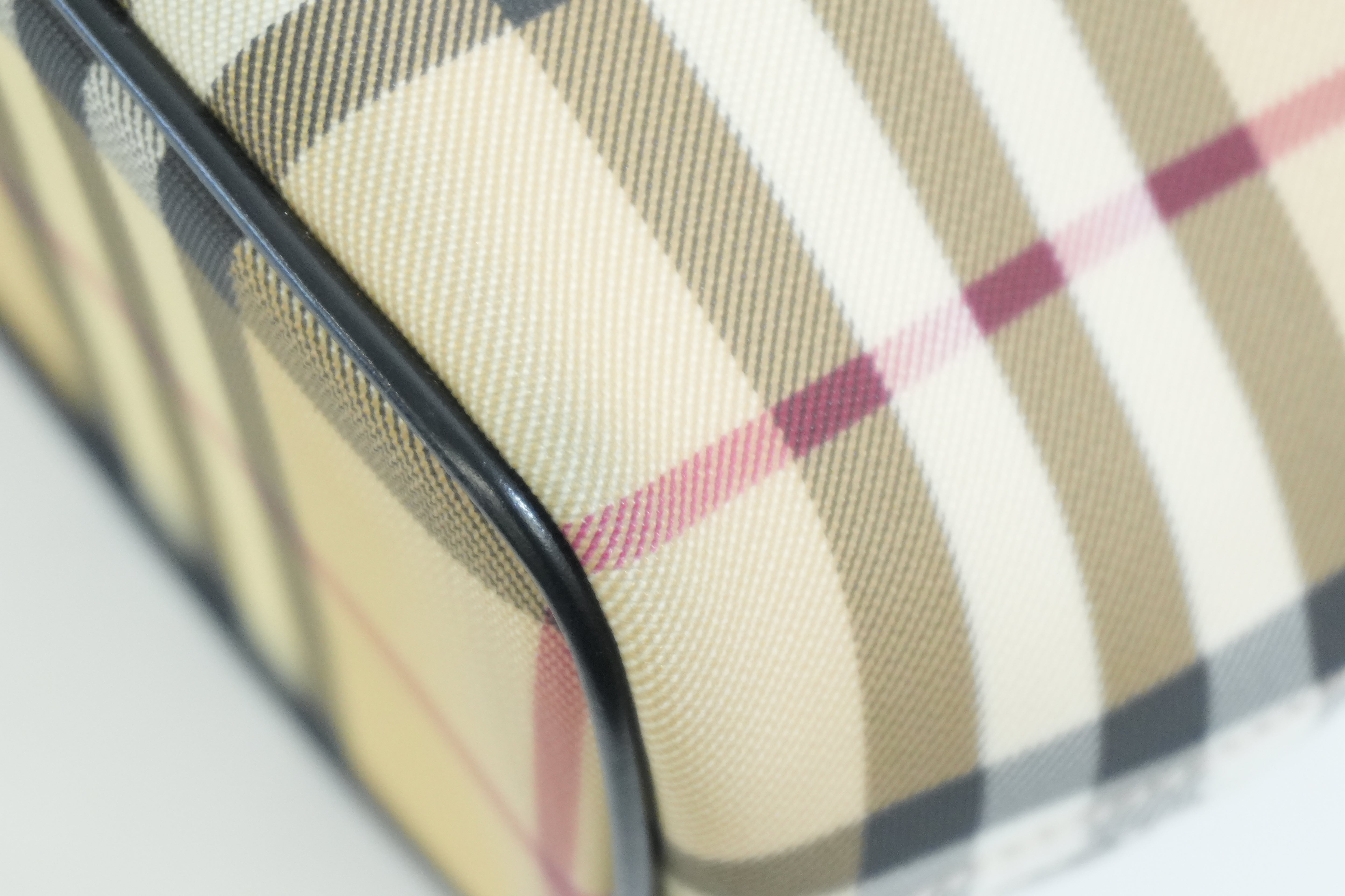 Pre-owned Burberry Nova Check Handbag Beige