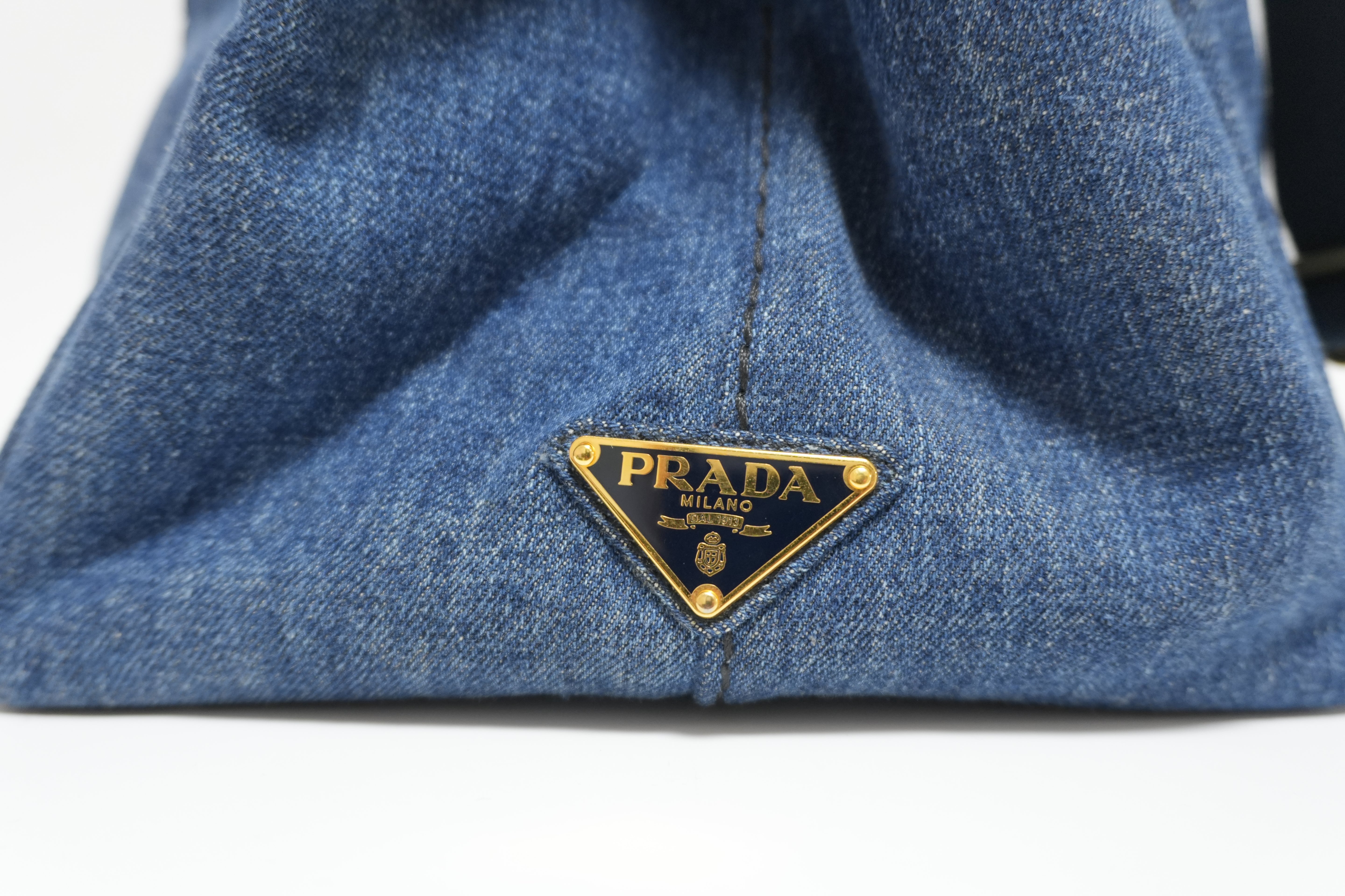 Prada Denim Canapa Two Way Used
