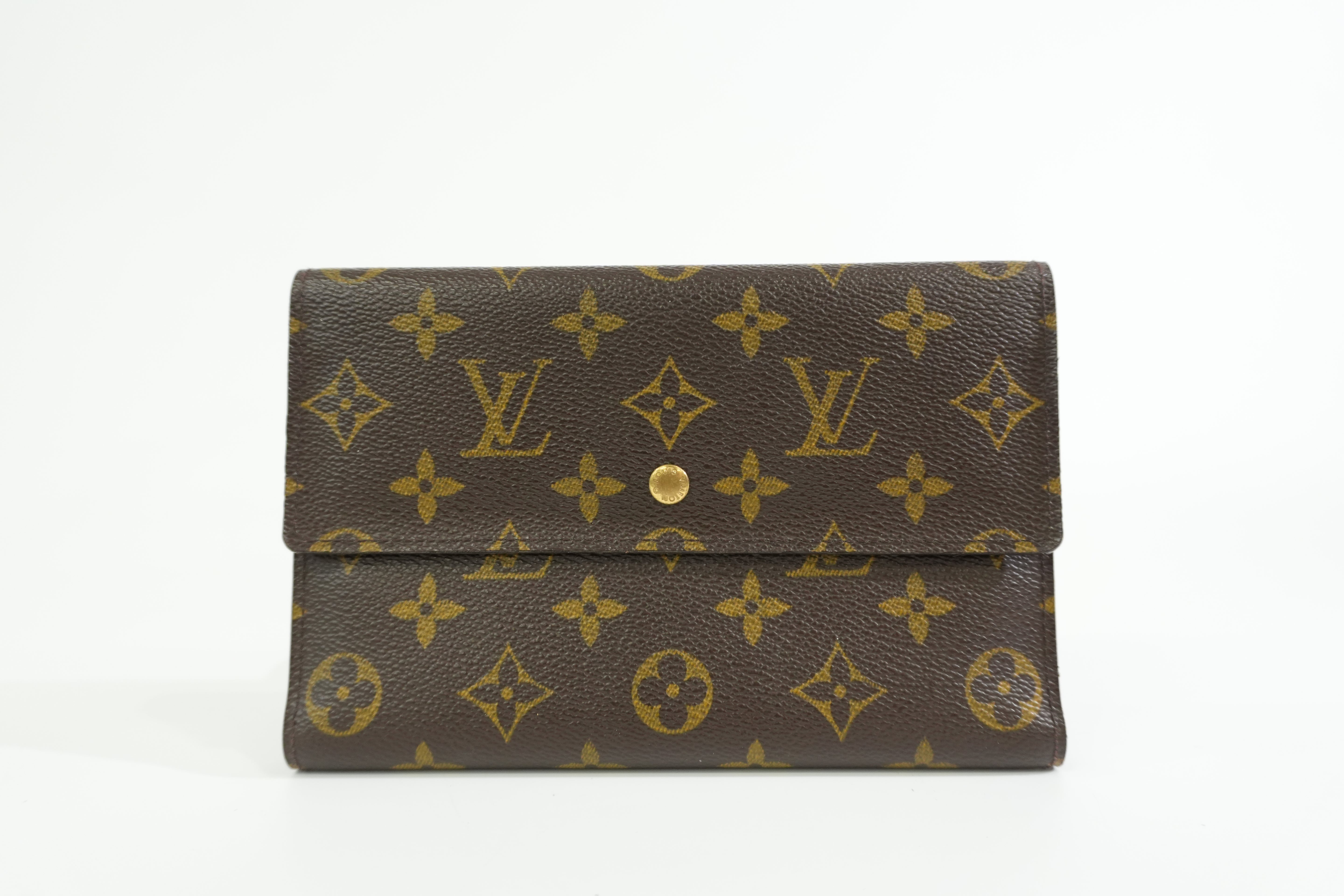 Pre-owned Louis Vuitton Monogram Trifold Long Wallet