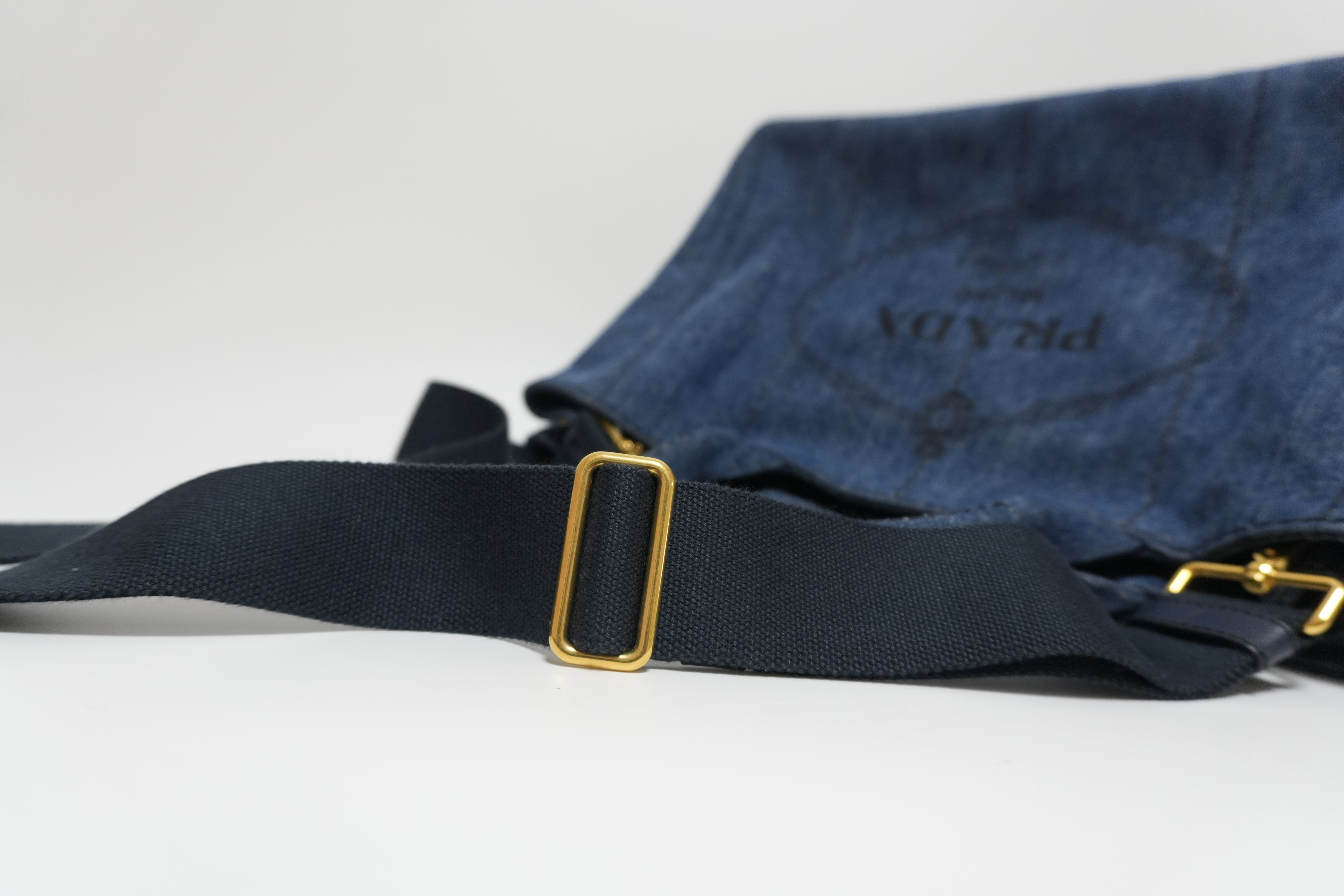 Prada Denim Canapa Two Way Used