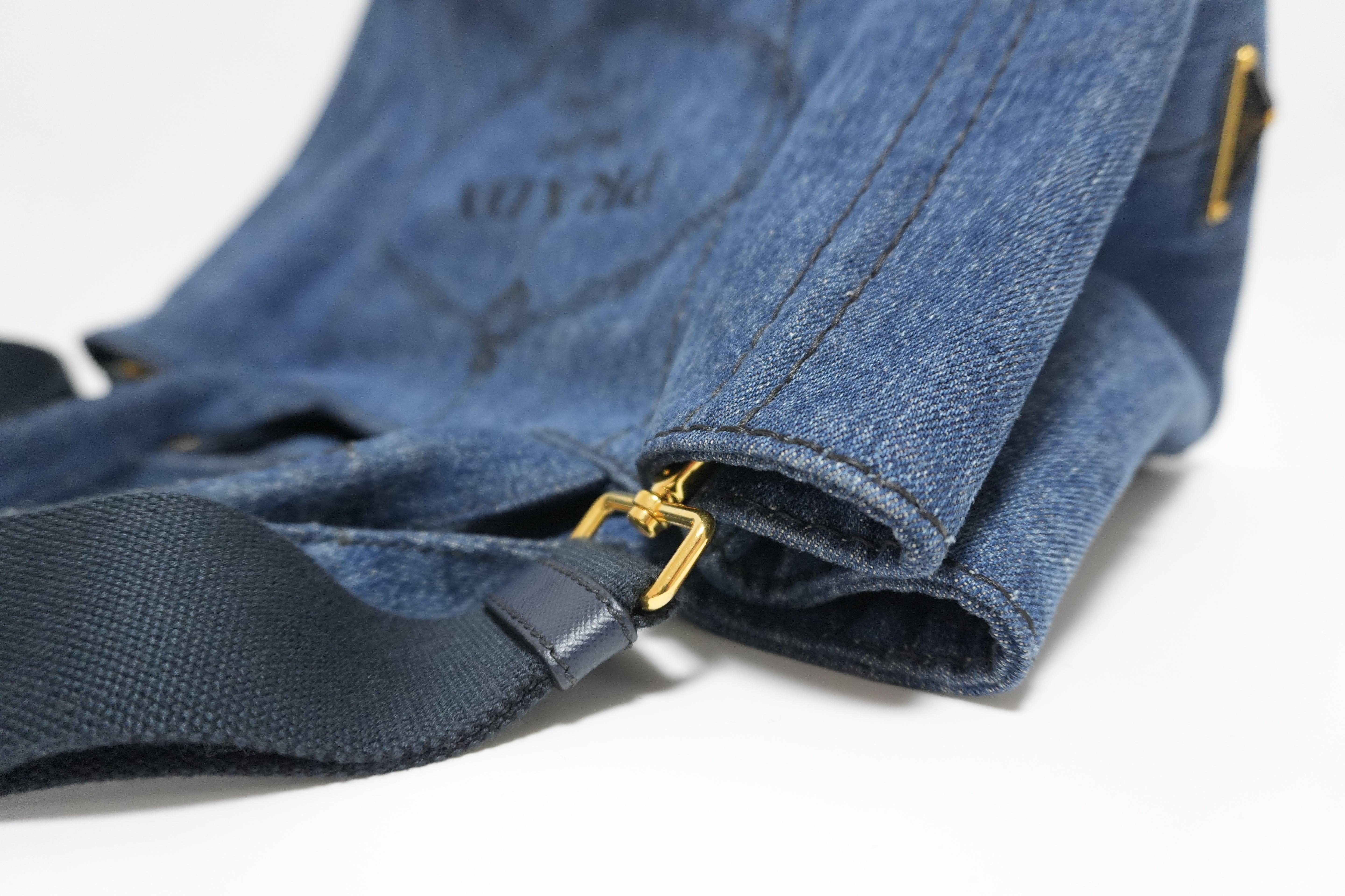 Prada Denim Canapa Two Way Used