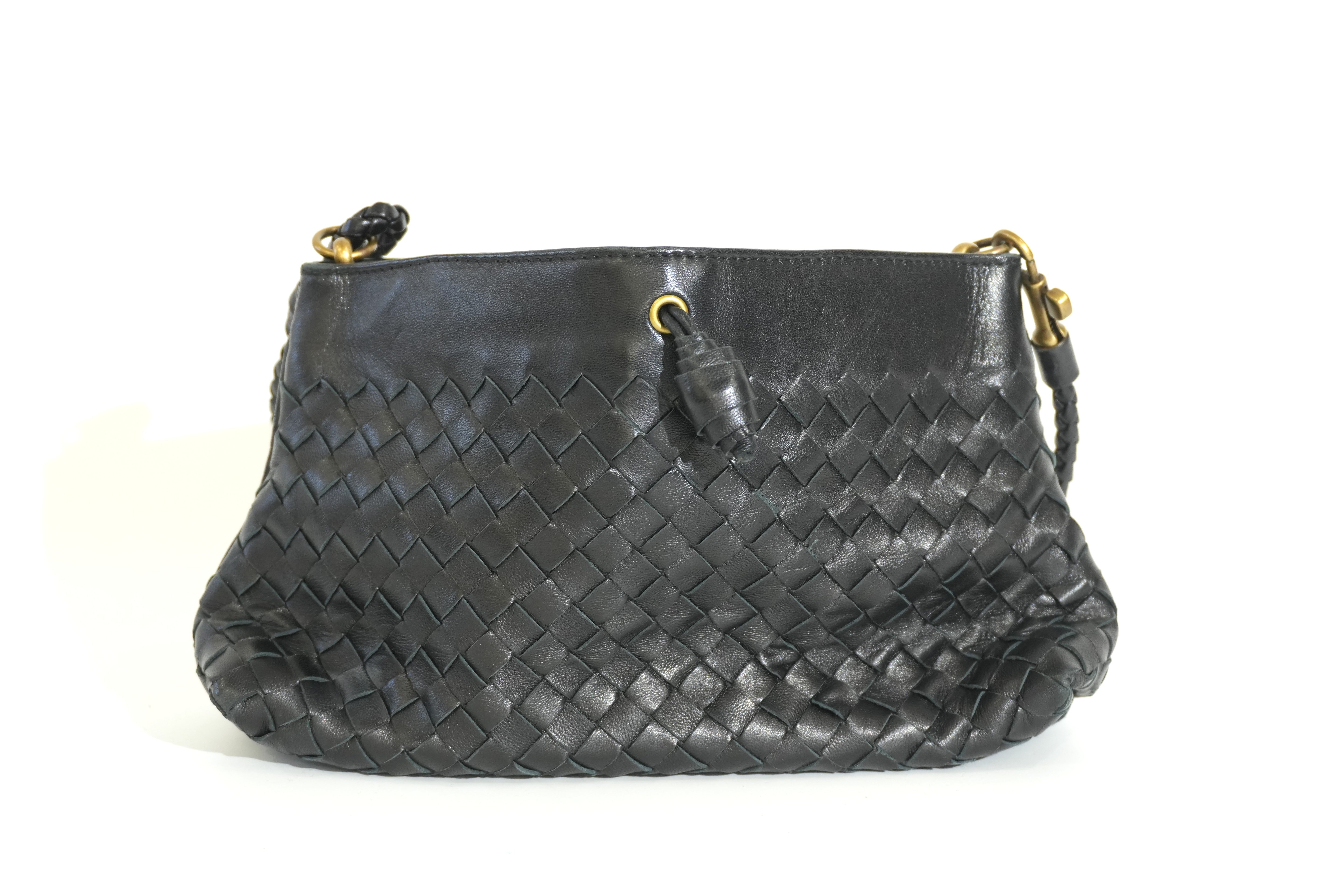 Pre-owned Bottega Clutch Bag Black
