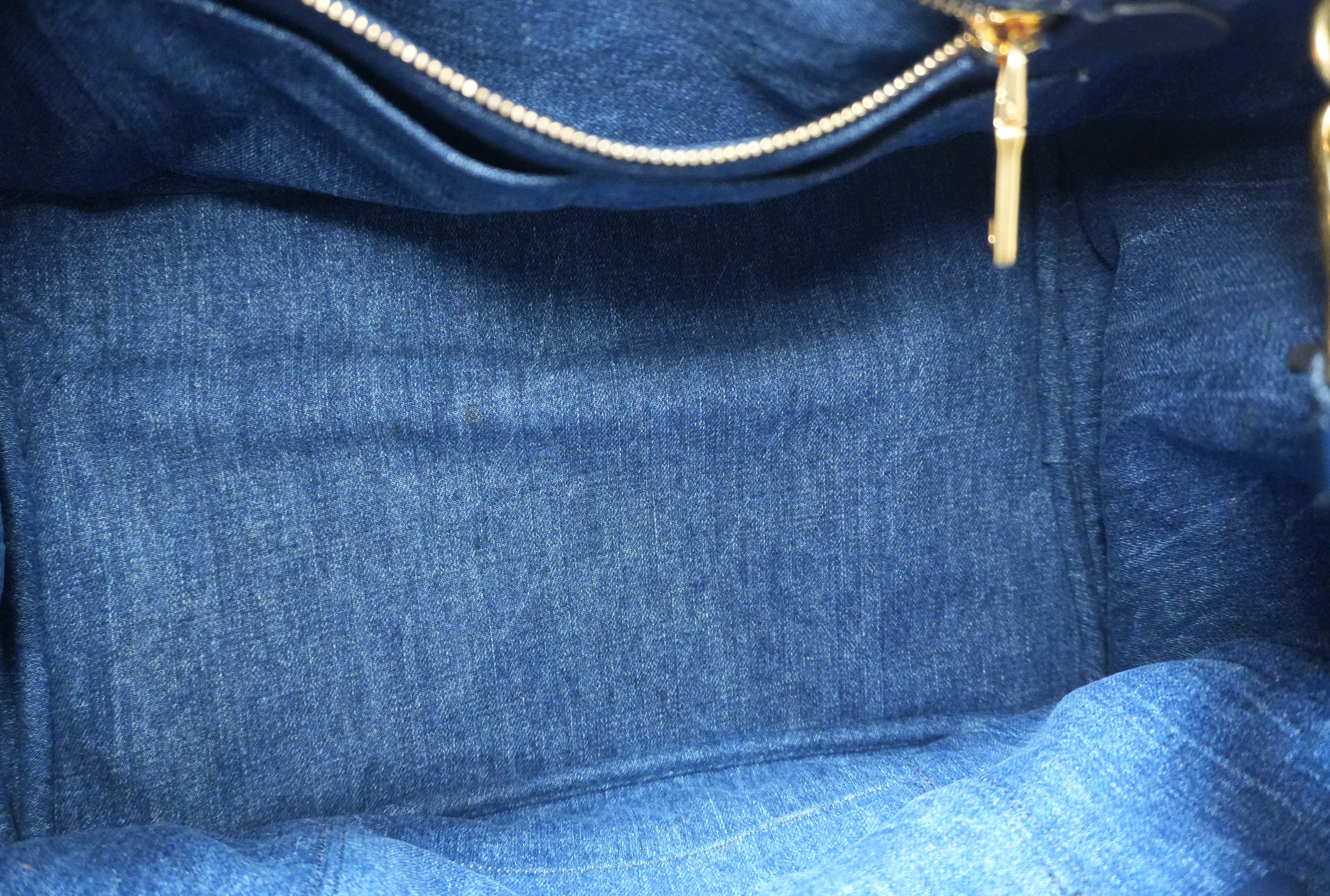 Prada Denim Canapa Two Way Used