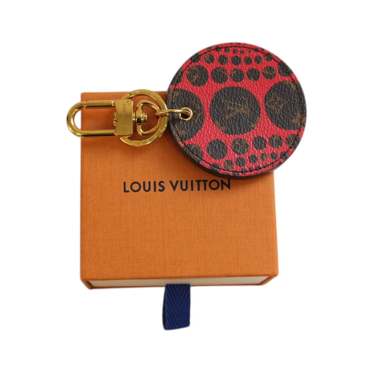 Pre-Owned Louis Vuitton Yayoi Kusama Bag Charm Red