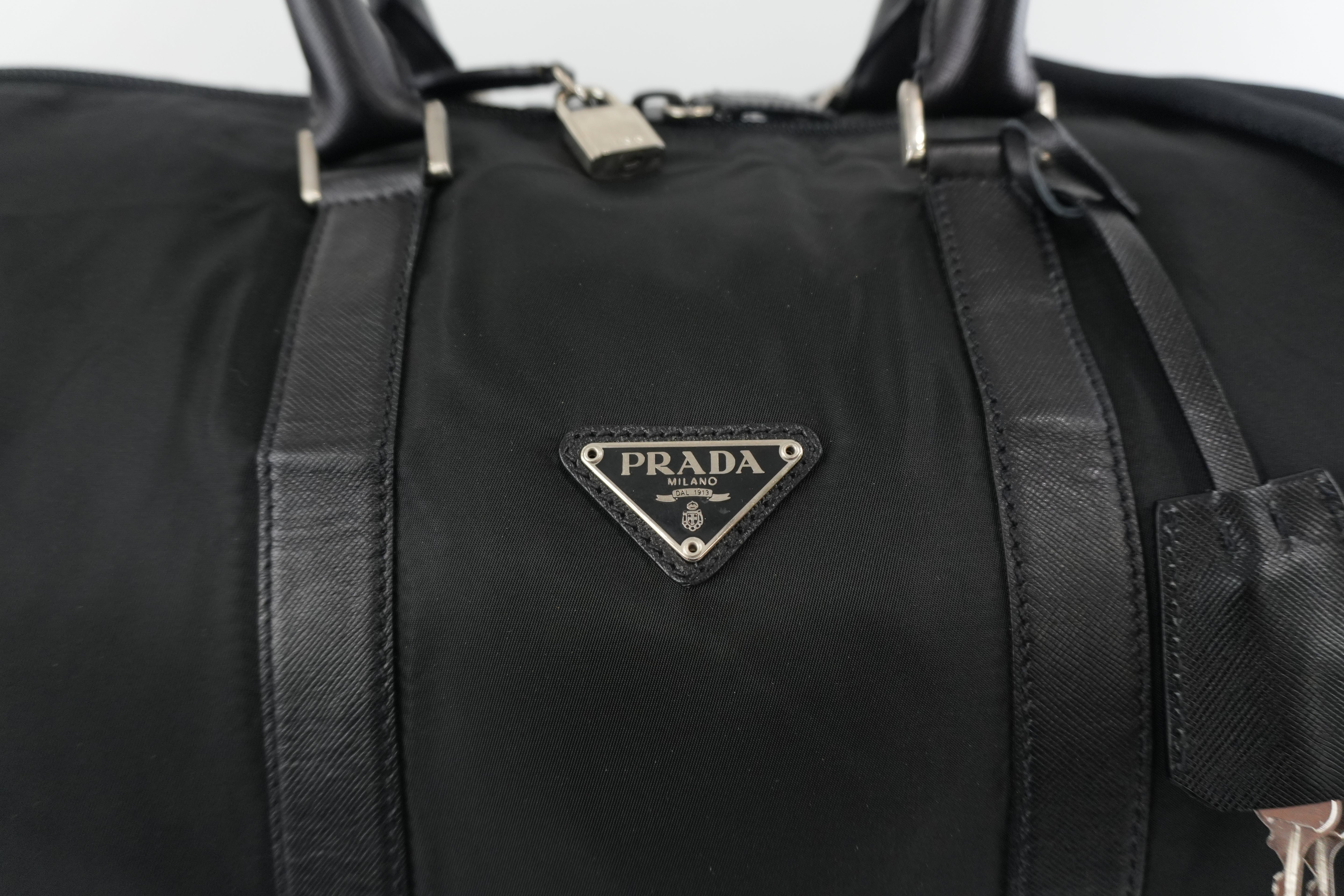 Prada Boston Bag Black Used