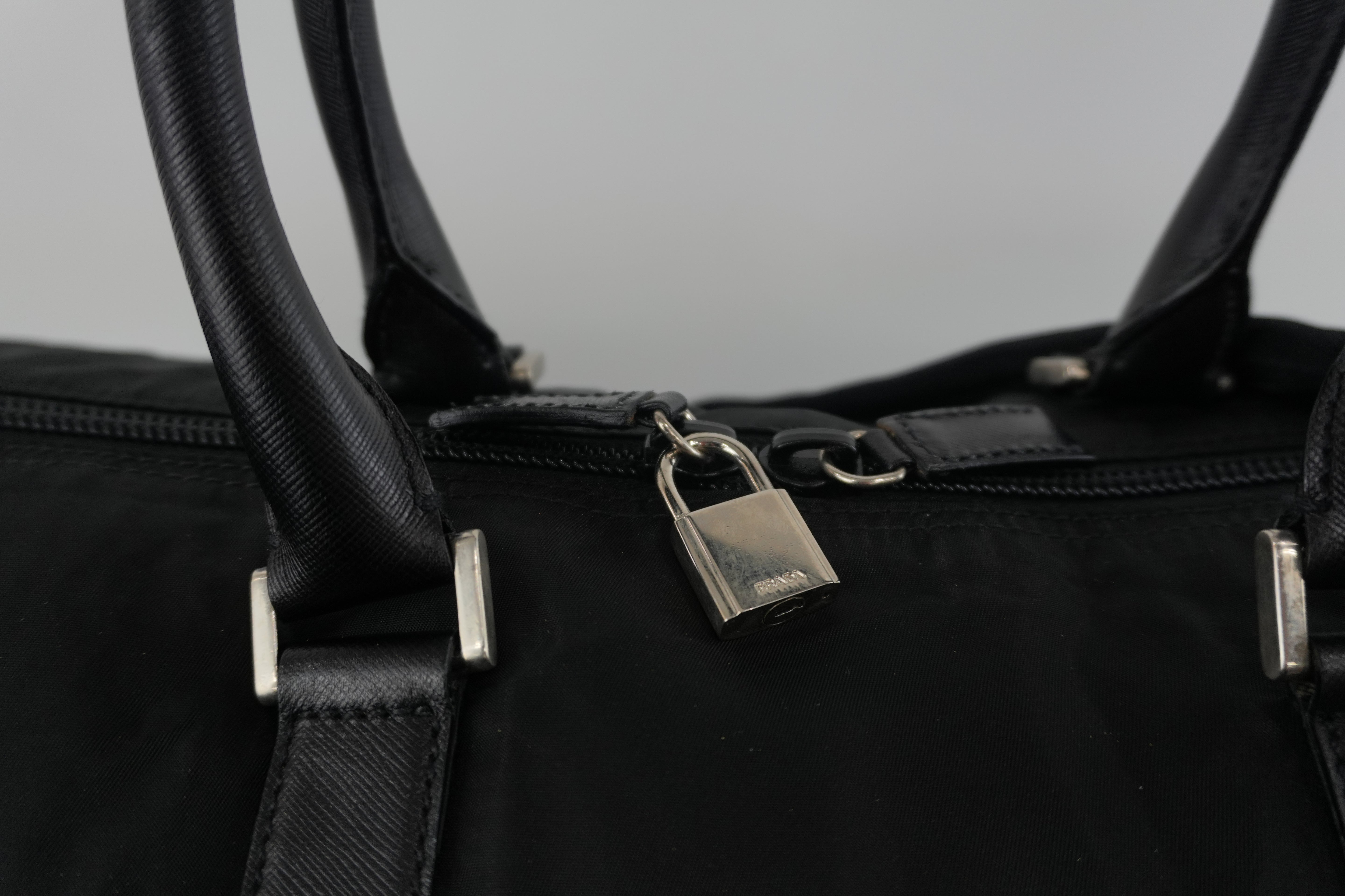 Prada Boston Bag Black Used