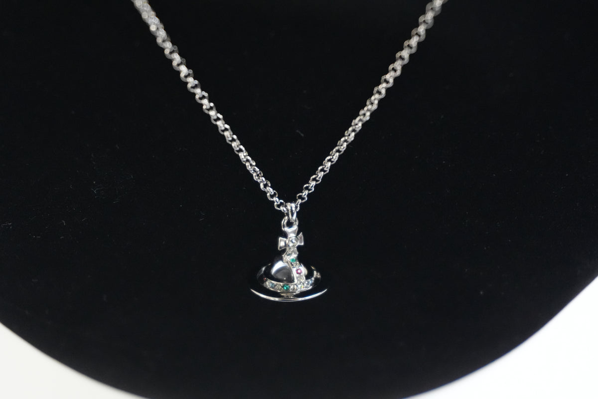 Pre-Owned Vivenne WestWood Orb Pendant Necklace Multicolor