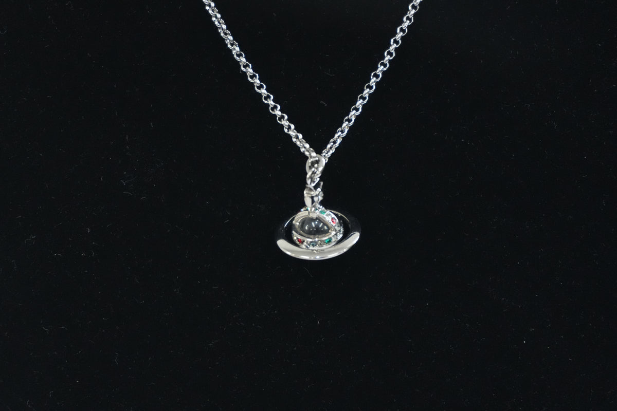 Pre-Owned Vivenne WestWood Orb Pendant Necklace Multicolor