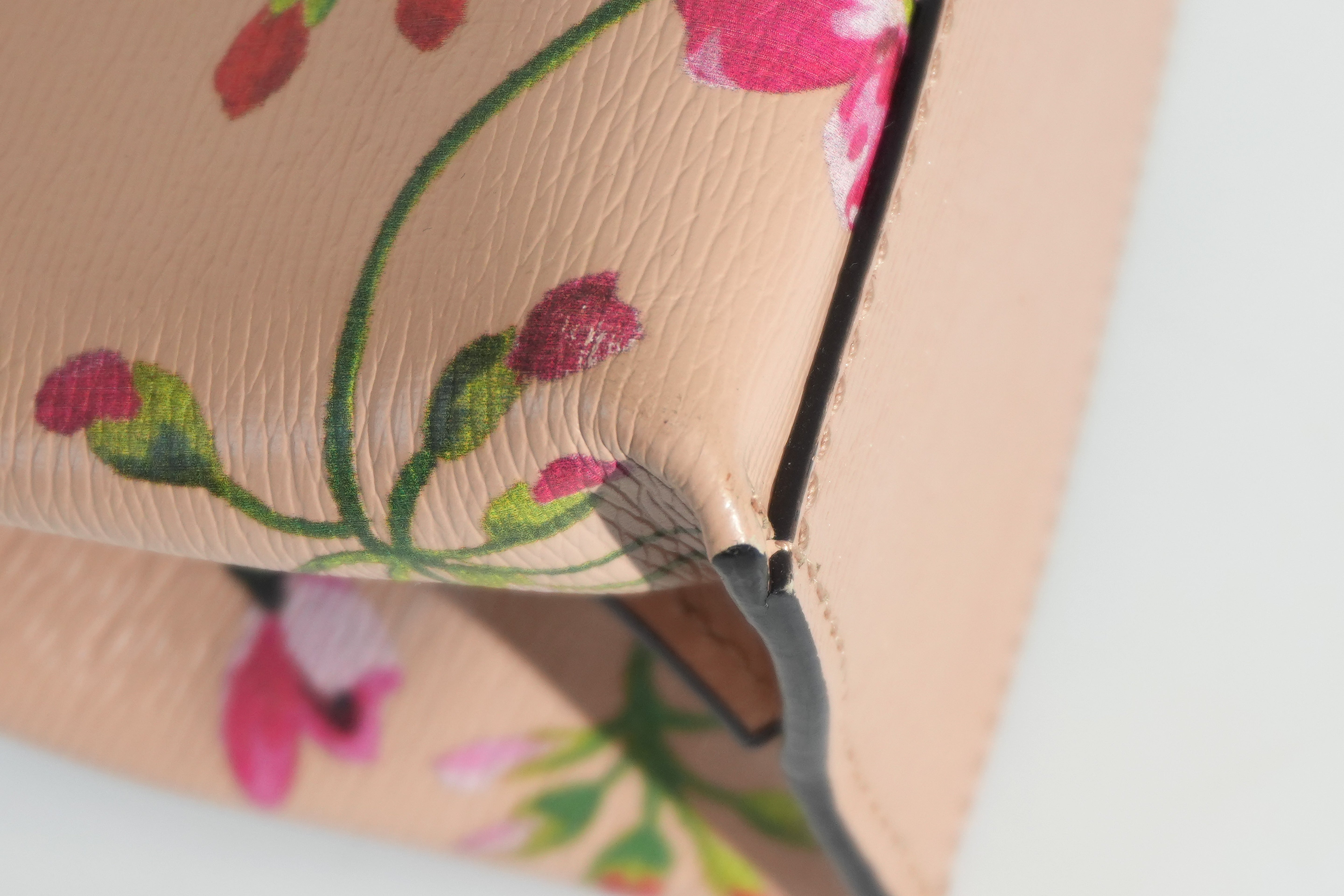 Pre-owned Gucci Two Way Apricot Blooms Bamboo Daily Shoulder Bag Pink