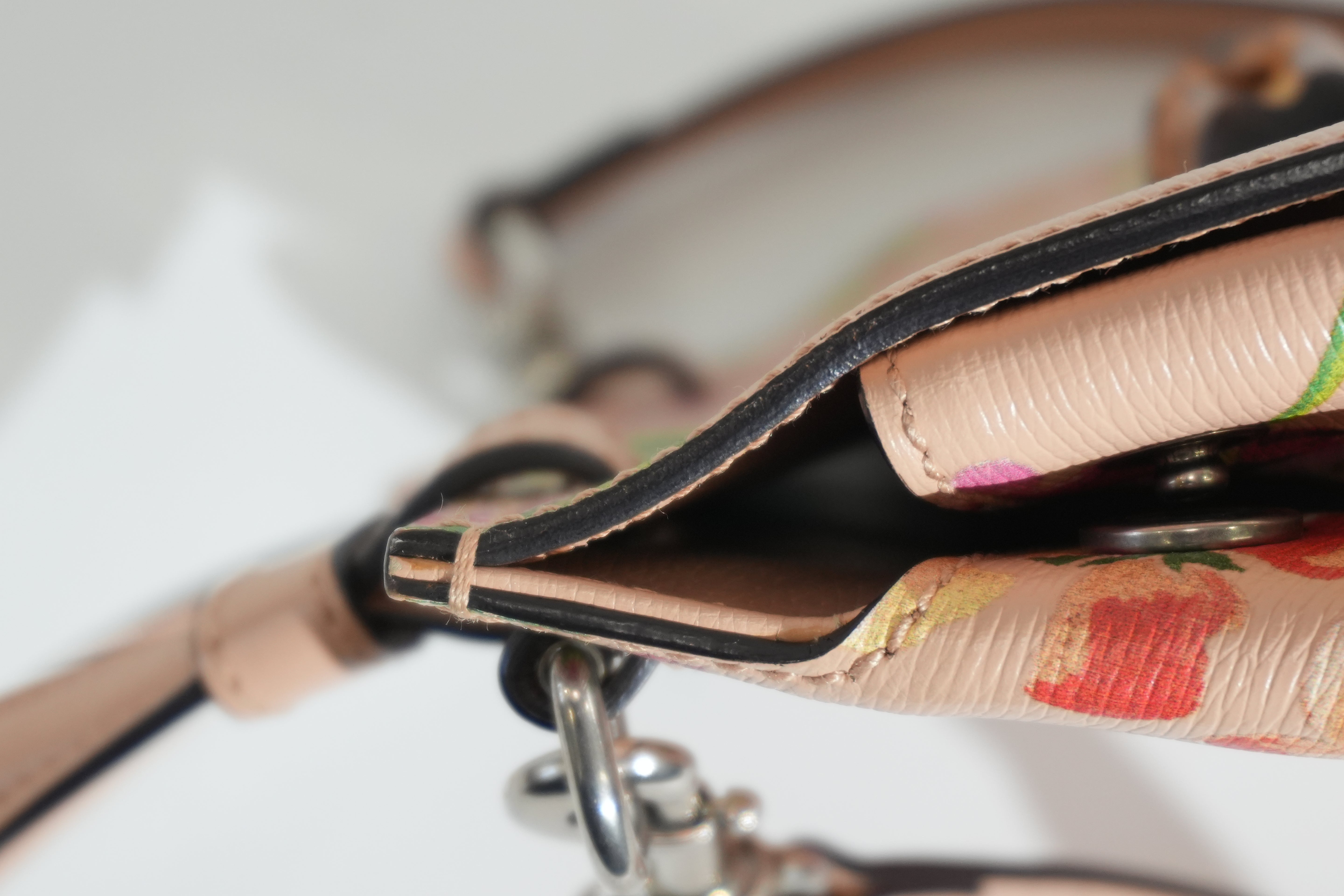 Pre-owned Gucci Two Way Apricot Blooms Bamboo Daily Shoulder Bag Pink