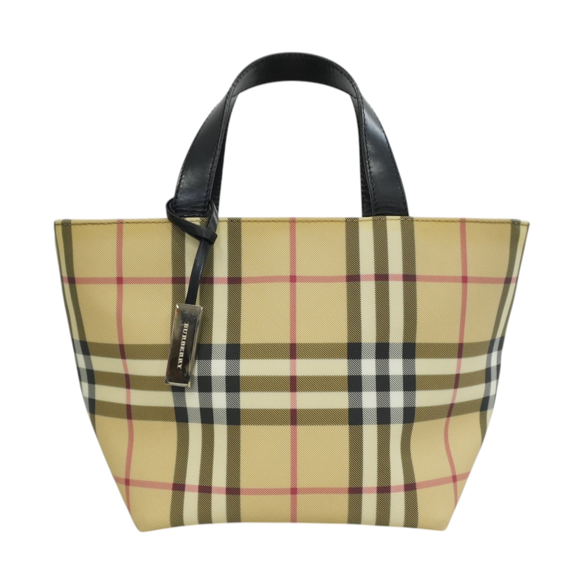Pre-Owned Burberry Nova Check Handbag Beige
