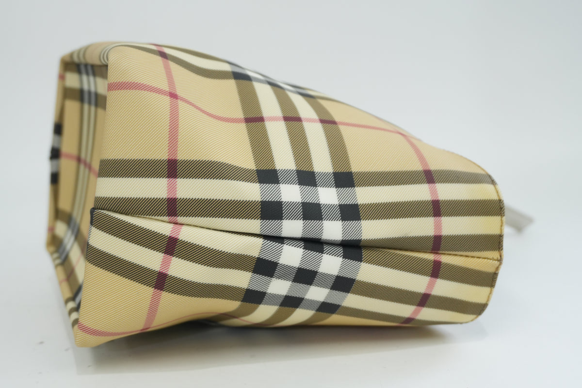 Pre-Owned Burberry Nova Check Handbag Beige