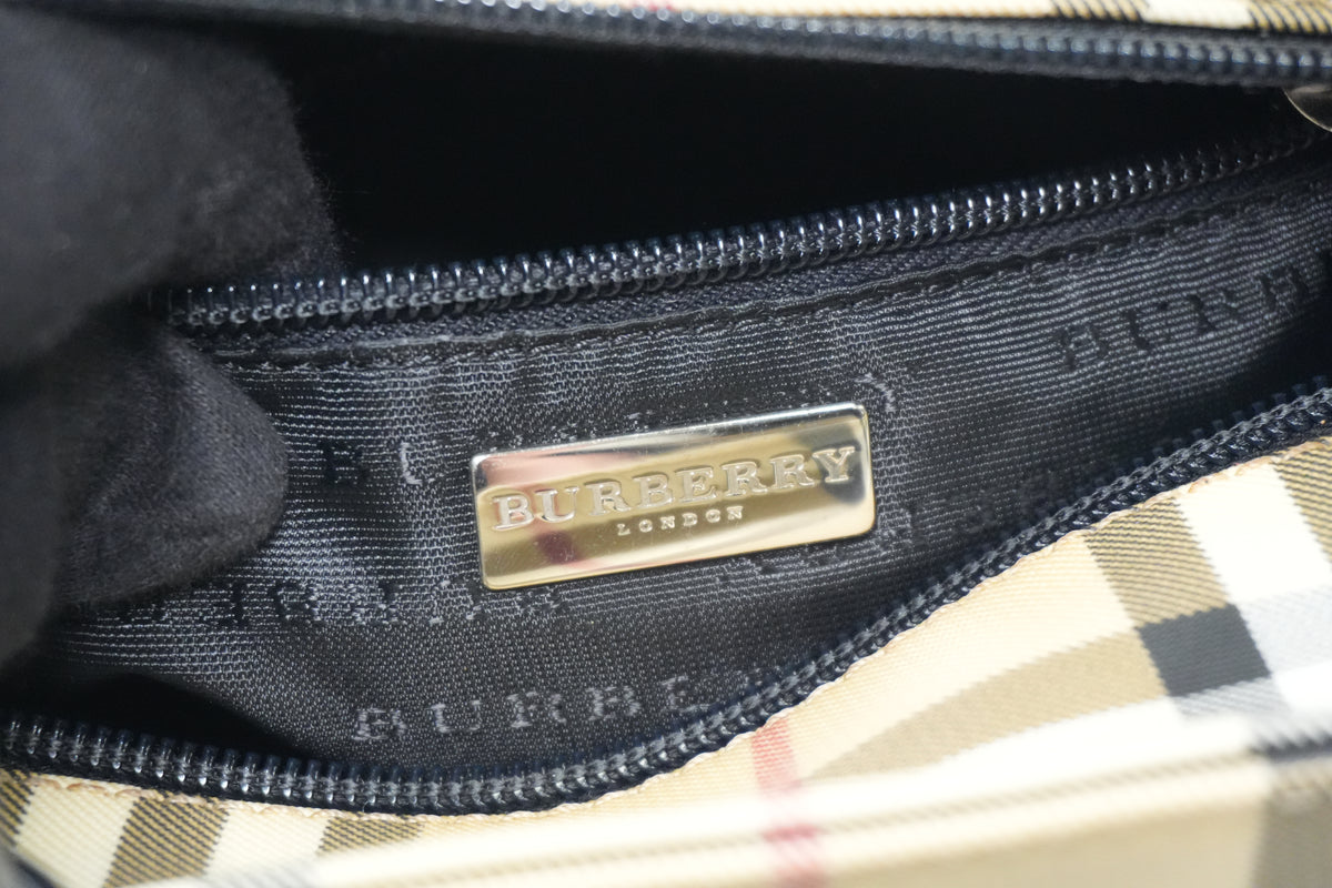 Pre-Owned Burberry Nova Check Handbag Beige