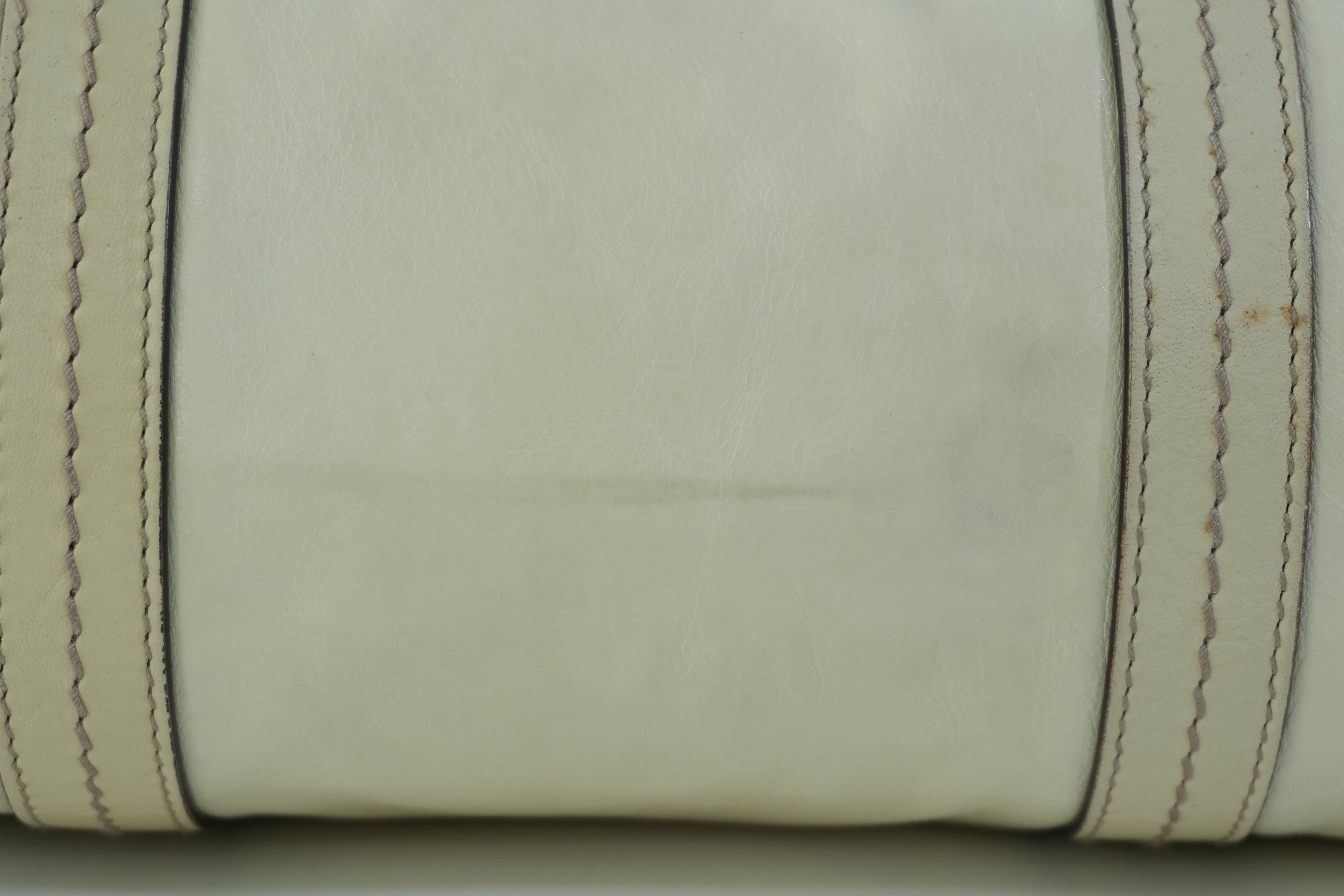 Pre-owned Gucci Leather Handbag Ivory