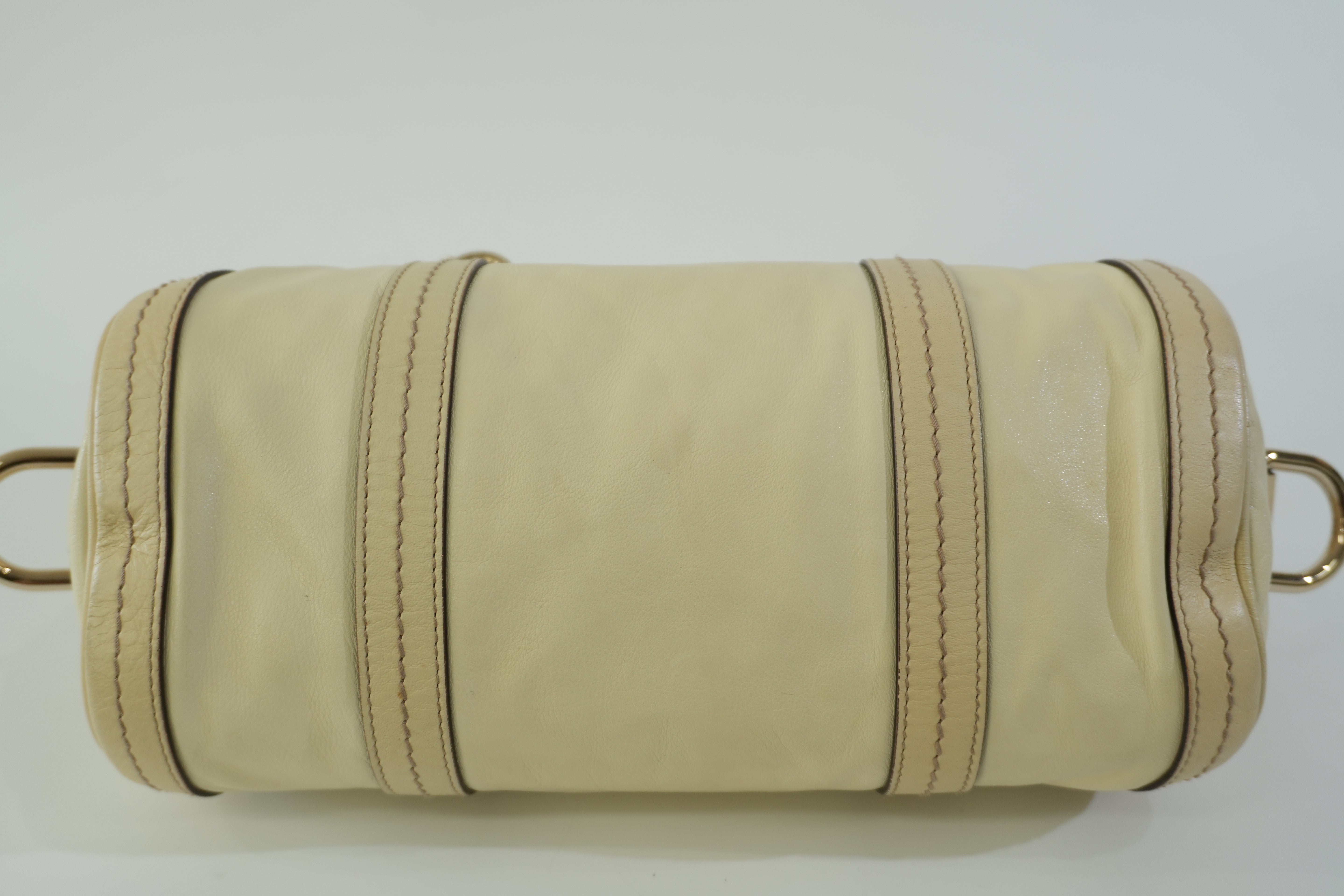 Pre-owned Gucci Leather Handbag Ivory