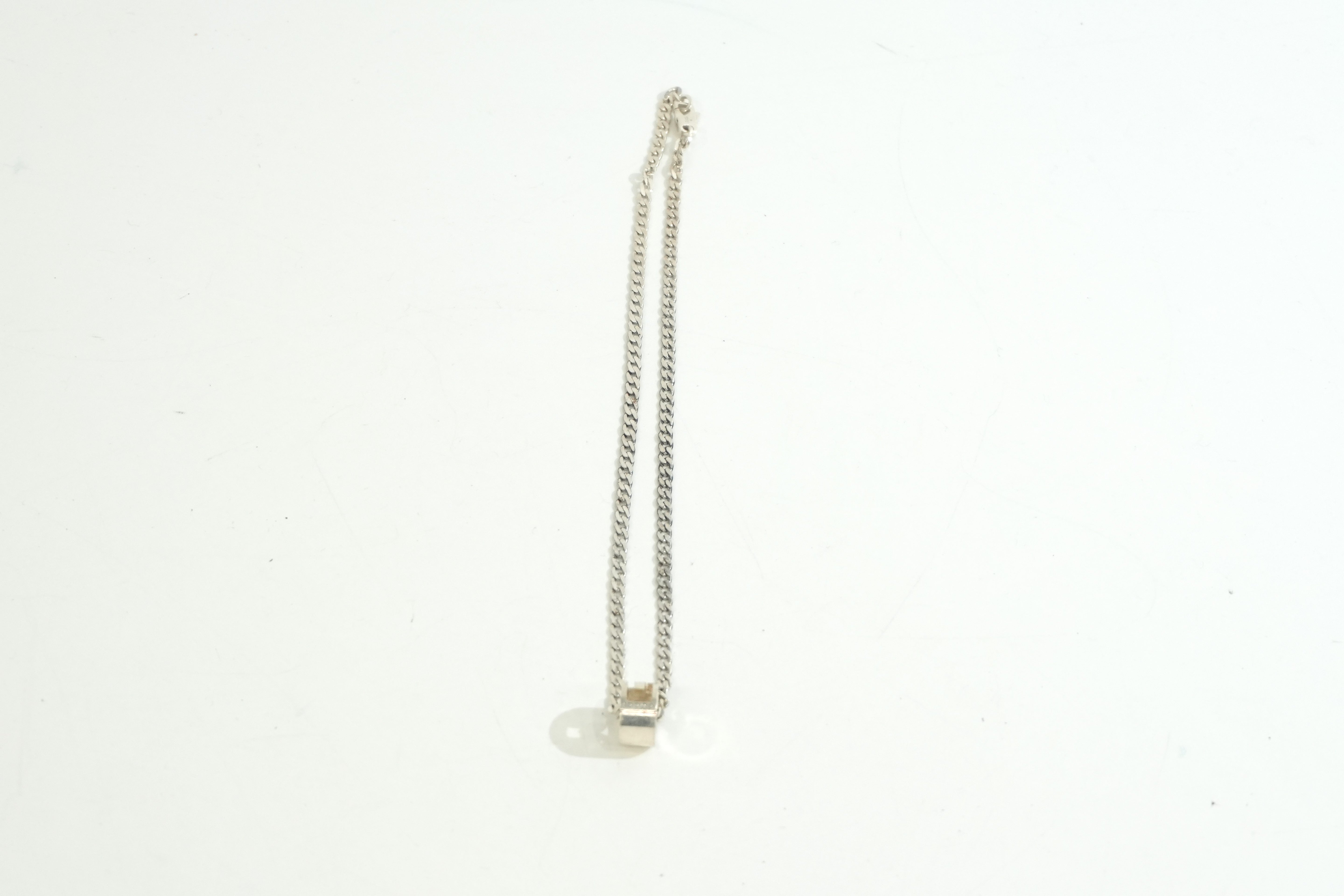 Pre-owned Gucci Silver Necklace Ring Pedant 40cm