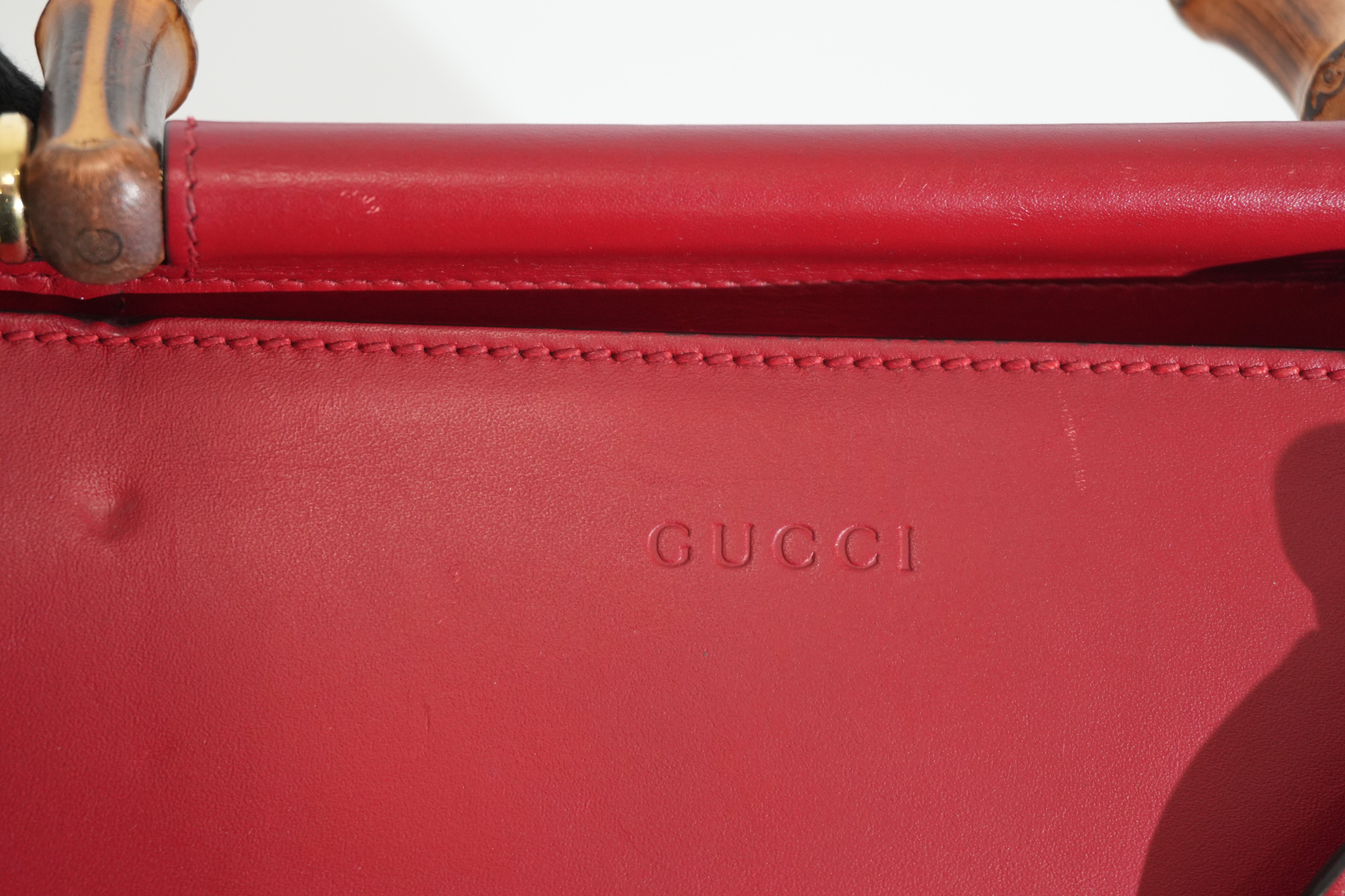Pre-owned Gucci Two Way Nymphaea Shoulder Bag Red