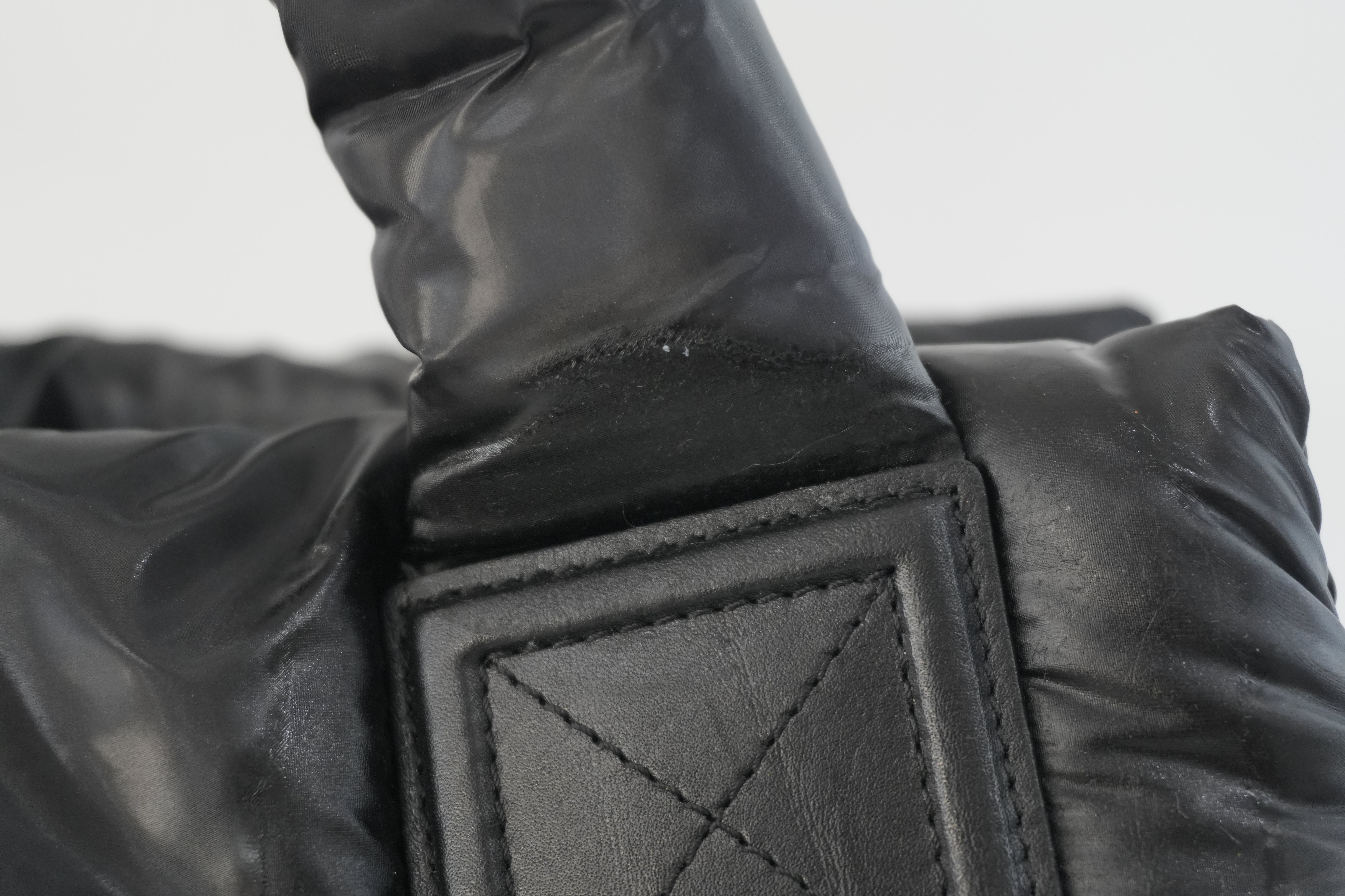 Chanel Coco Cocoon Handbag Black Nylon Used