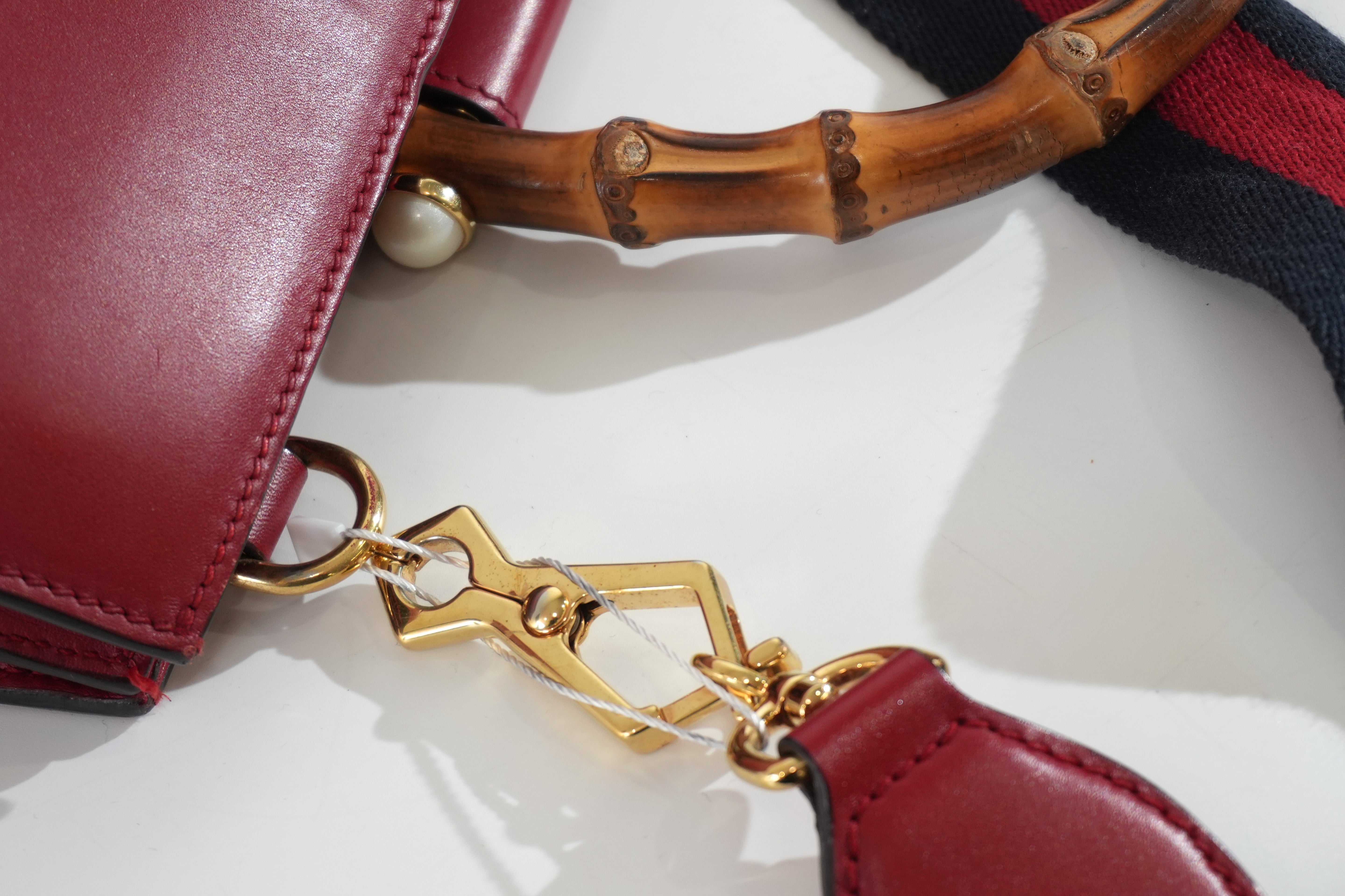 Pre-owned Gucci Two Way Nymphaea Shoulder Bag Red