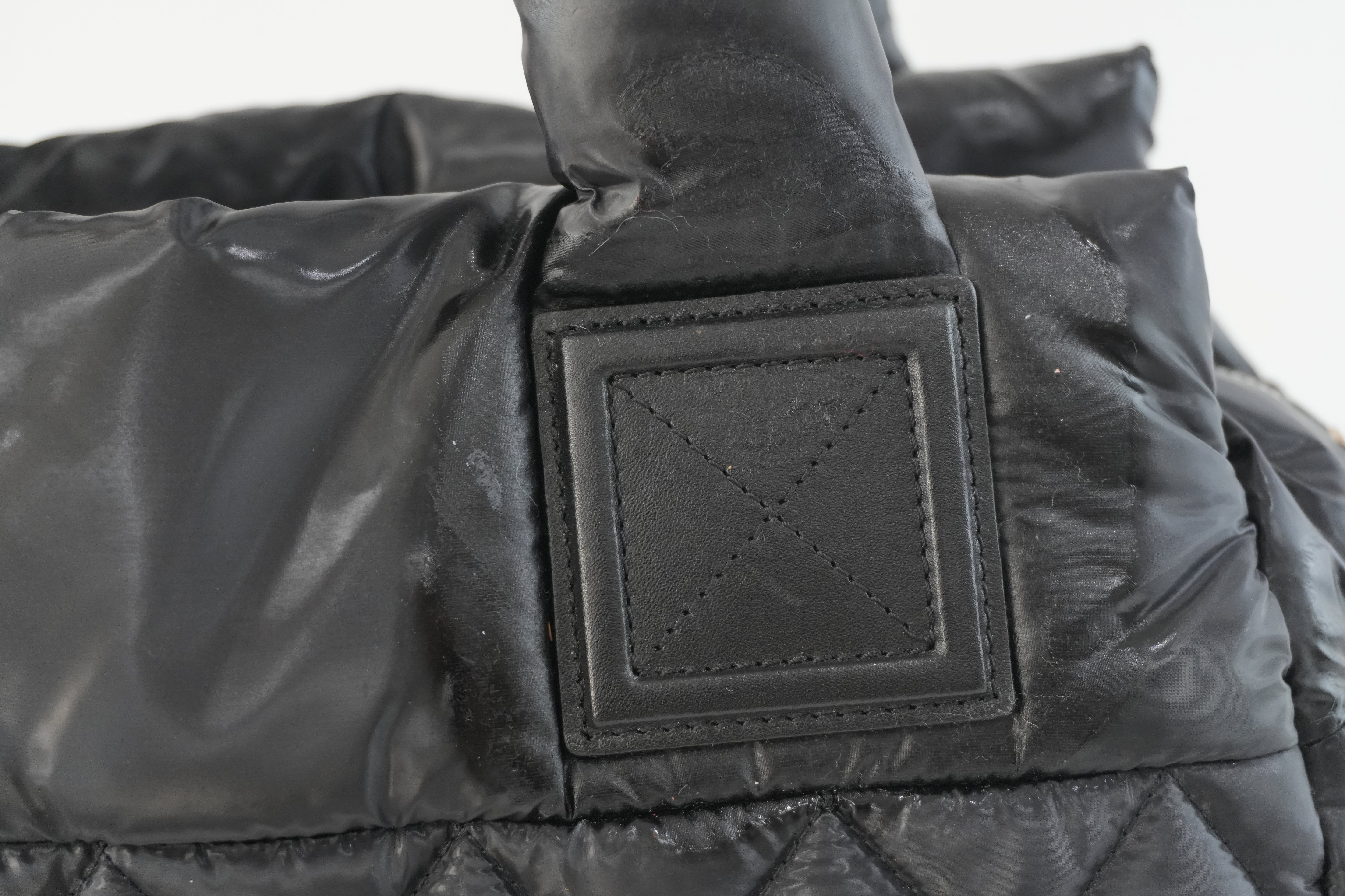 Chanel Coco Cocoon Handbag Black Nylon Used