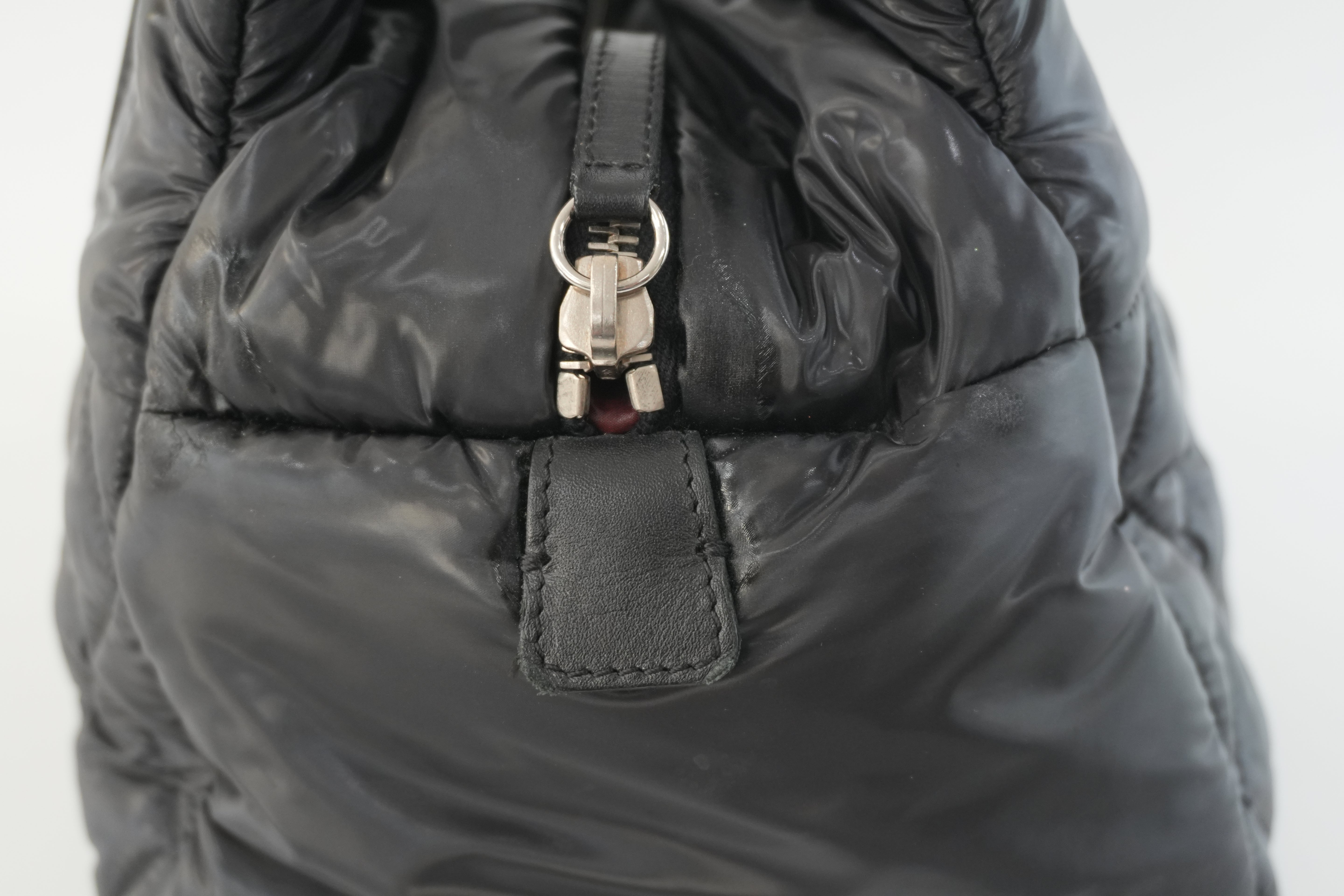 Chanel Coco Cocoon Handbag Black Nylon Used