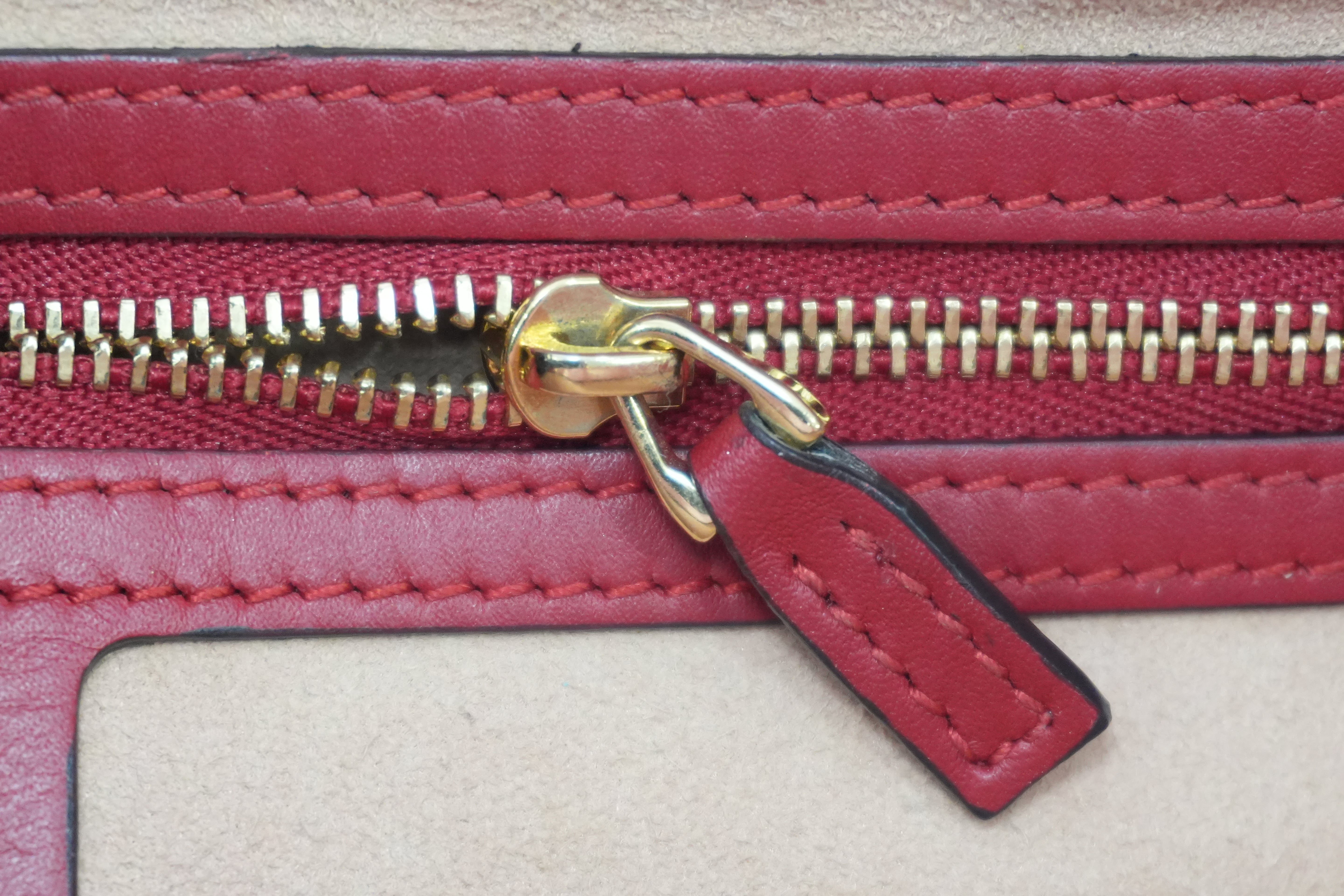 Pre-owned Gucci Two Way Nymphaea Shoulder Bag Red