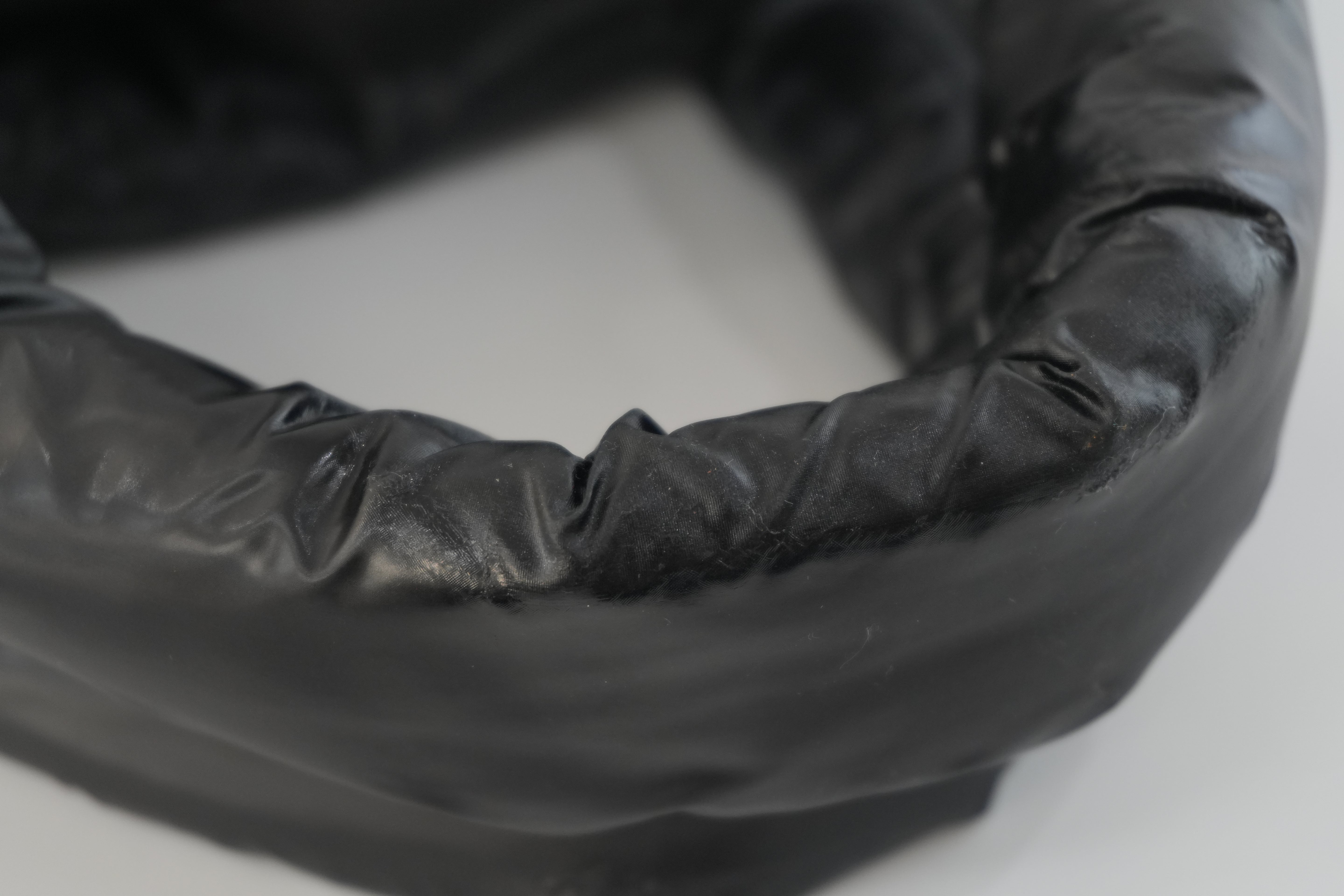 Chanel Coco Cocoon Handbag Black Nylon Used